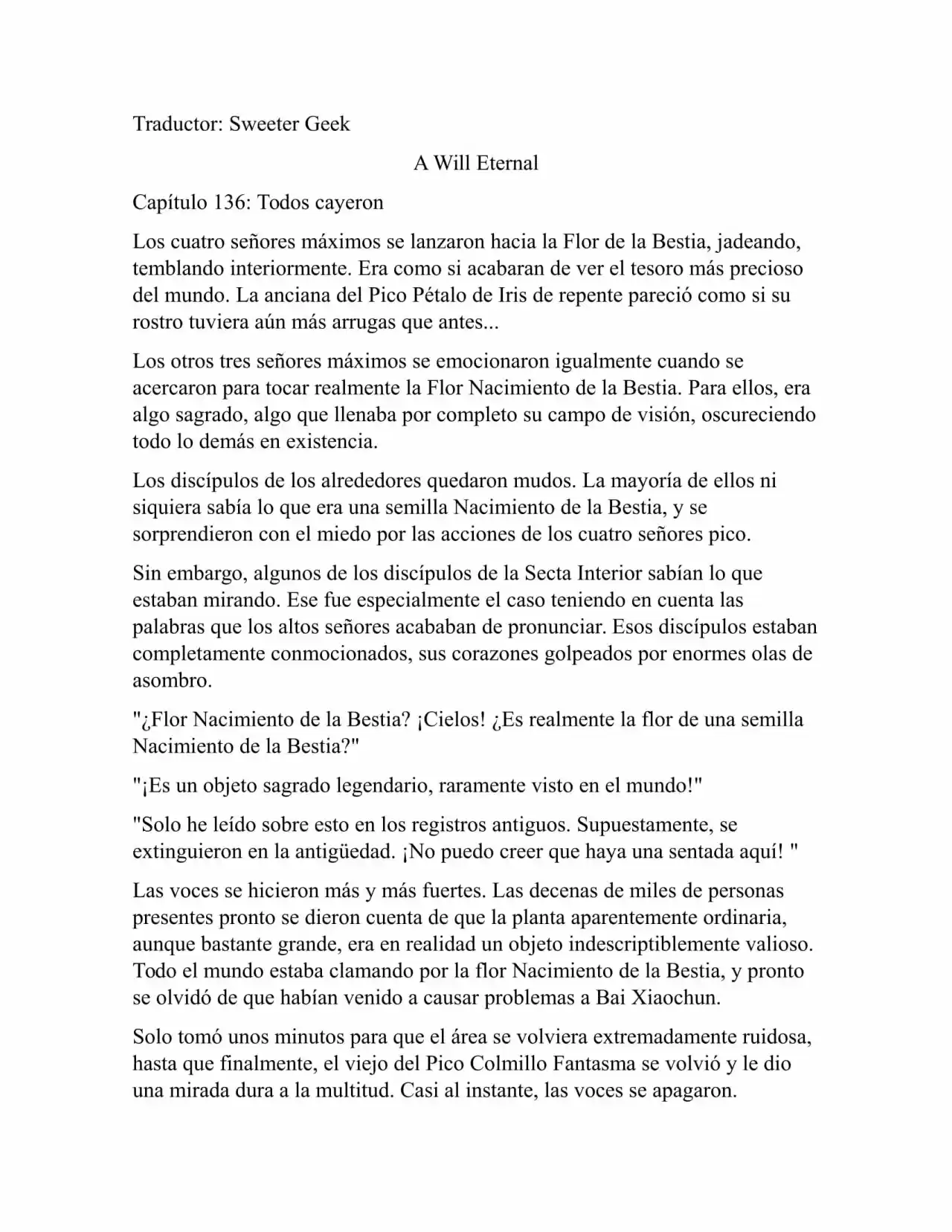 A Will Eternal (Novela) - Capítulo 136 - Página 1 - LectorTMOo