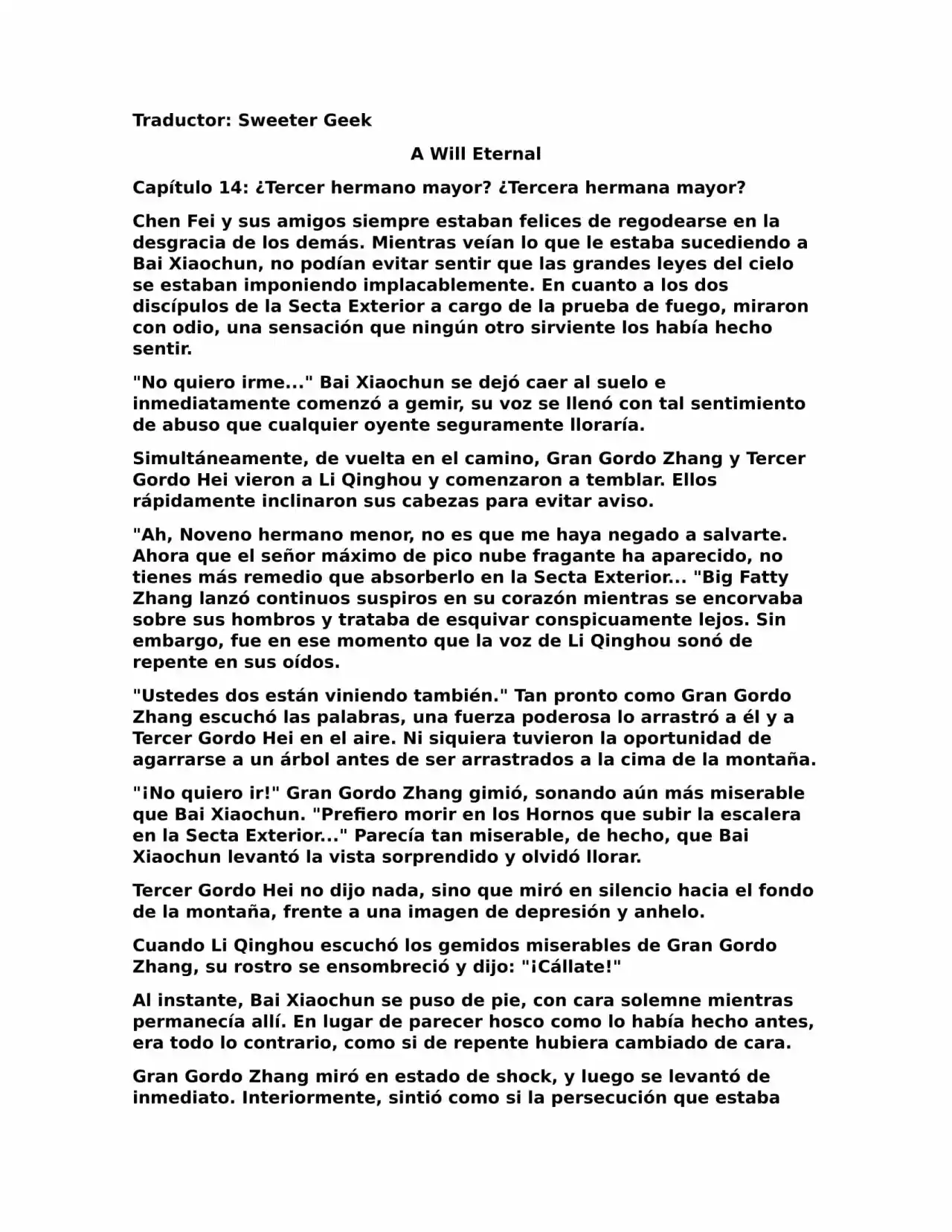 A Will Eternal (Novela) - Capítulo 14 - Página 1 - LectorTMOo