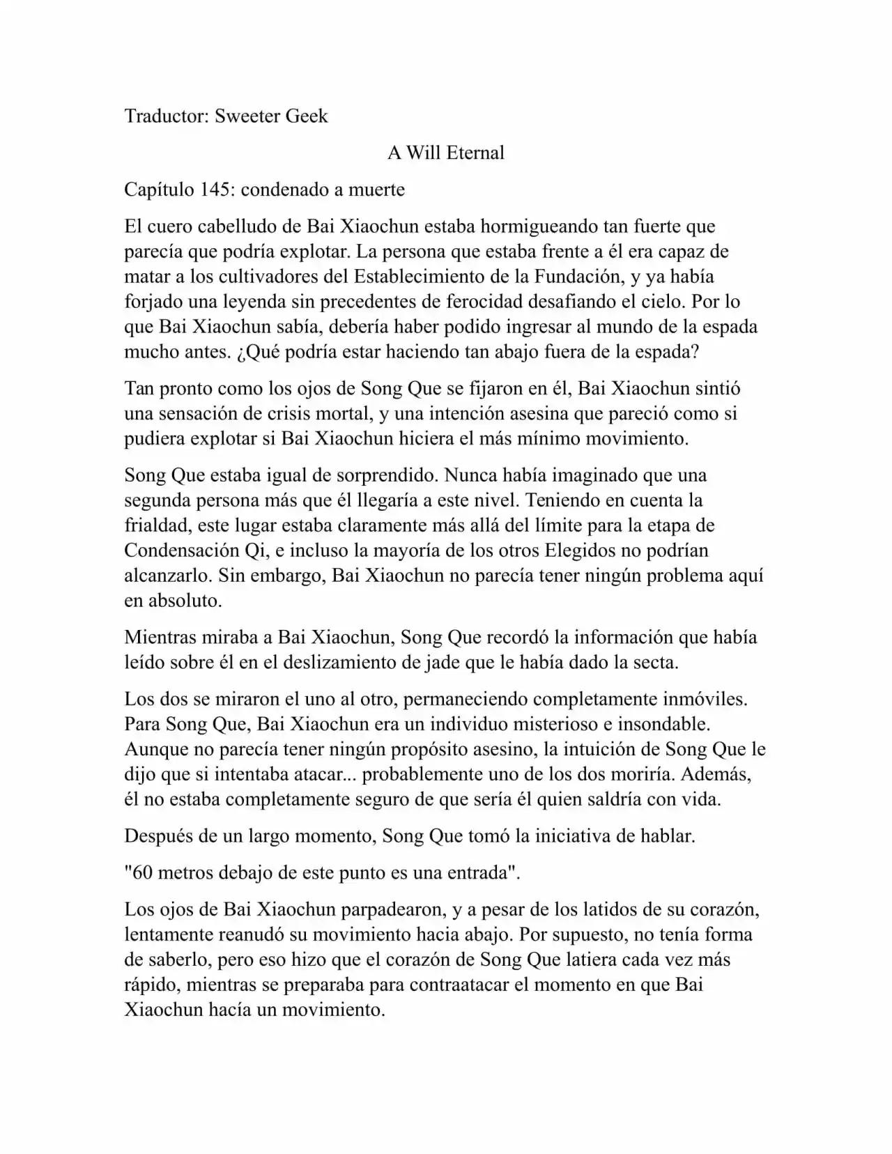 A Will Eternal (Novela) - Capítulo 145 - Página 1 - LectorTMOo