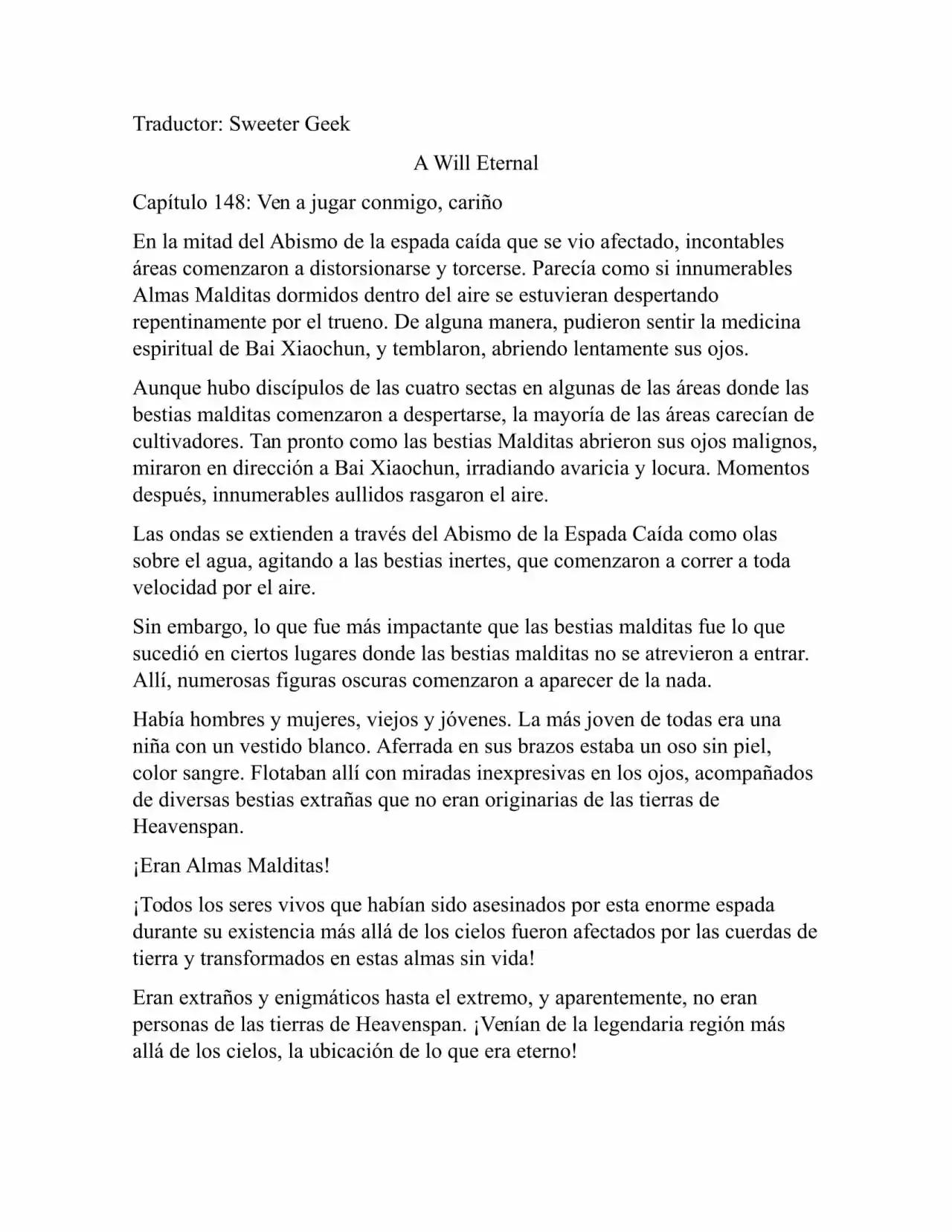 A Will Eternal (Novela) - Capítulo 148 - Página 1 - LectorTMOo