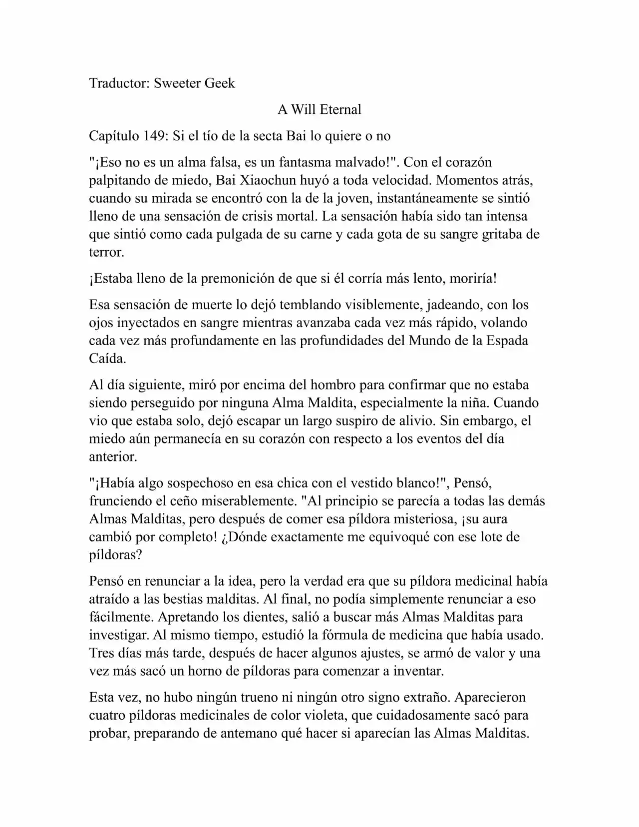 A Will Eternal (Novela) - Capítulo 149 - Página 1 - LectorTMOo
