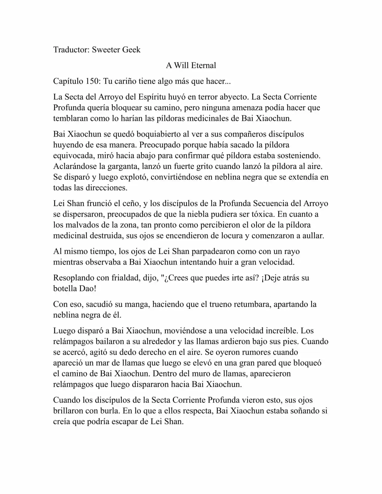 A Will Eternal (Novela) - Capítulo 150 - Página 1 - LectorTMOo