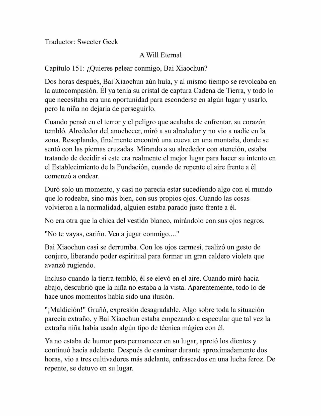 A Will Eternal (Novela) - Capítulo 151 - Página 1 - LectorTMOo