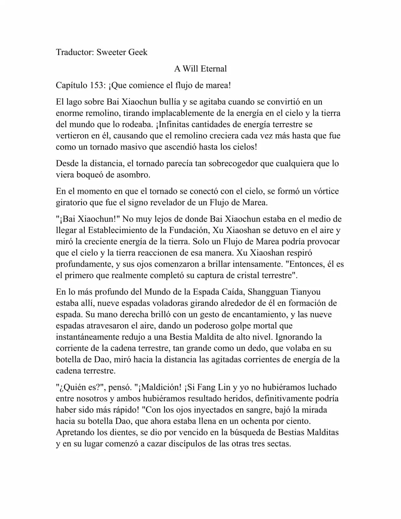 A Will Eternal (Novela) - Capítulo 153 - Página 1 - LectorTMOo