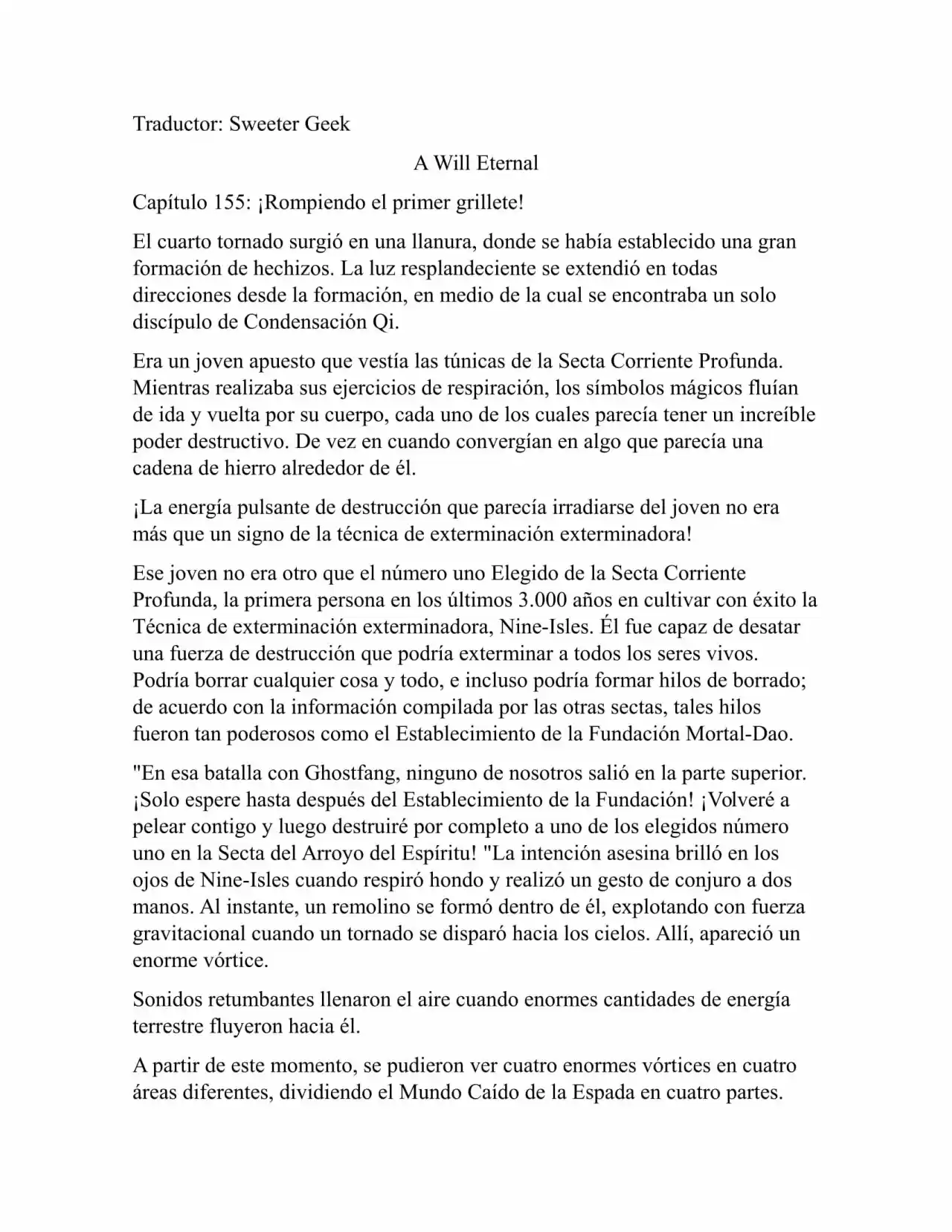 A Will Eternal (Novela) - Capítulo 155 - Página 1 - LectorTMOo