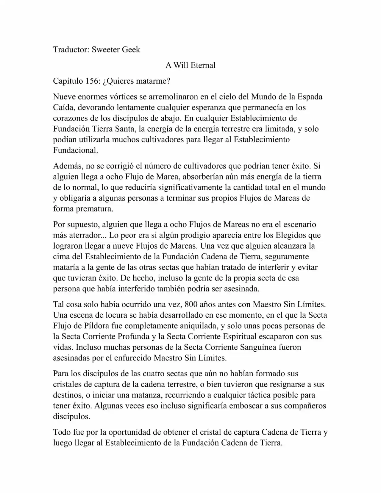 A Will Eternal (Novela) - Capítulo 156 - Página 1 - LectorTMOo