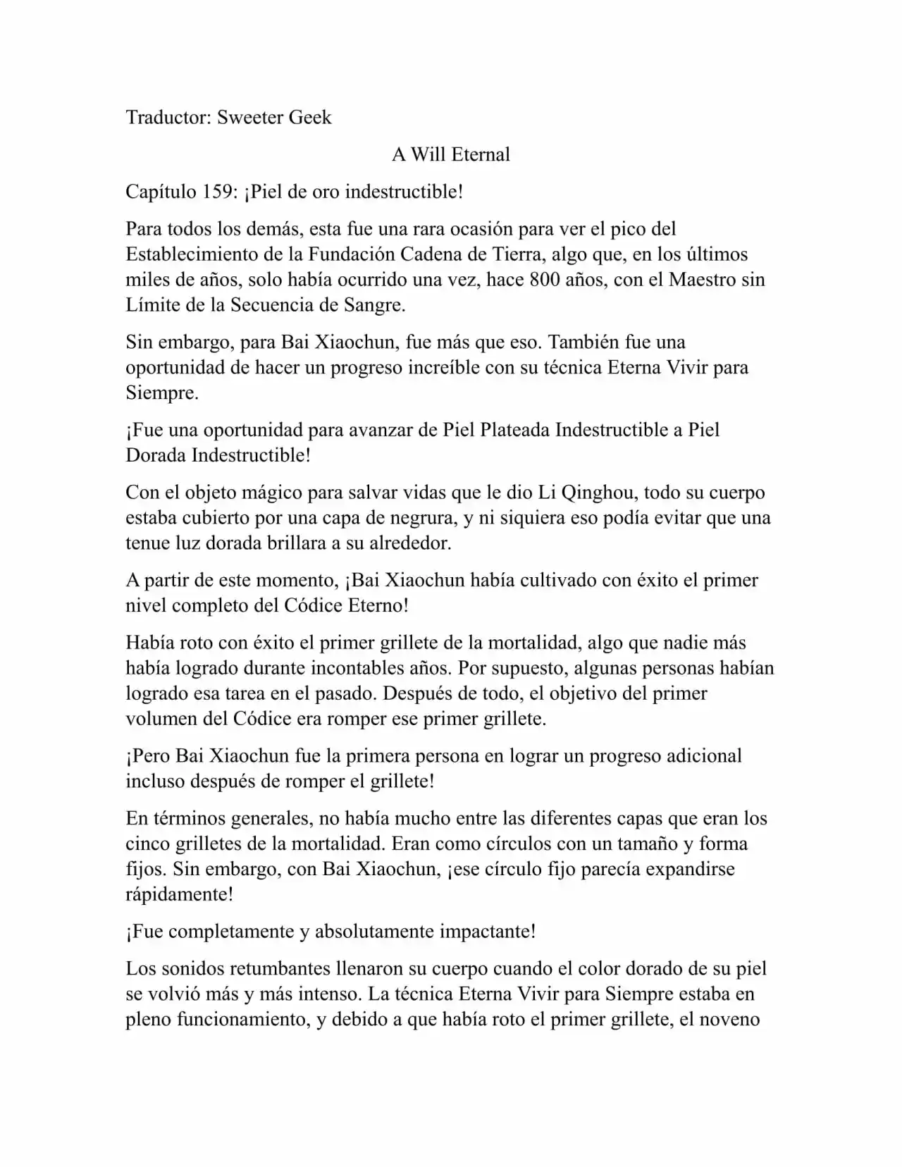 A Will Eternal (Novela) - Capítulo 159 - Página 1 - LectorTMOo