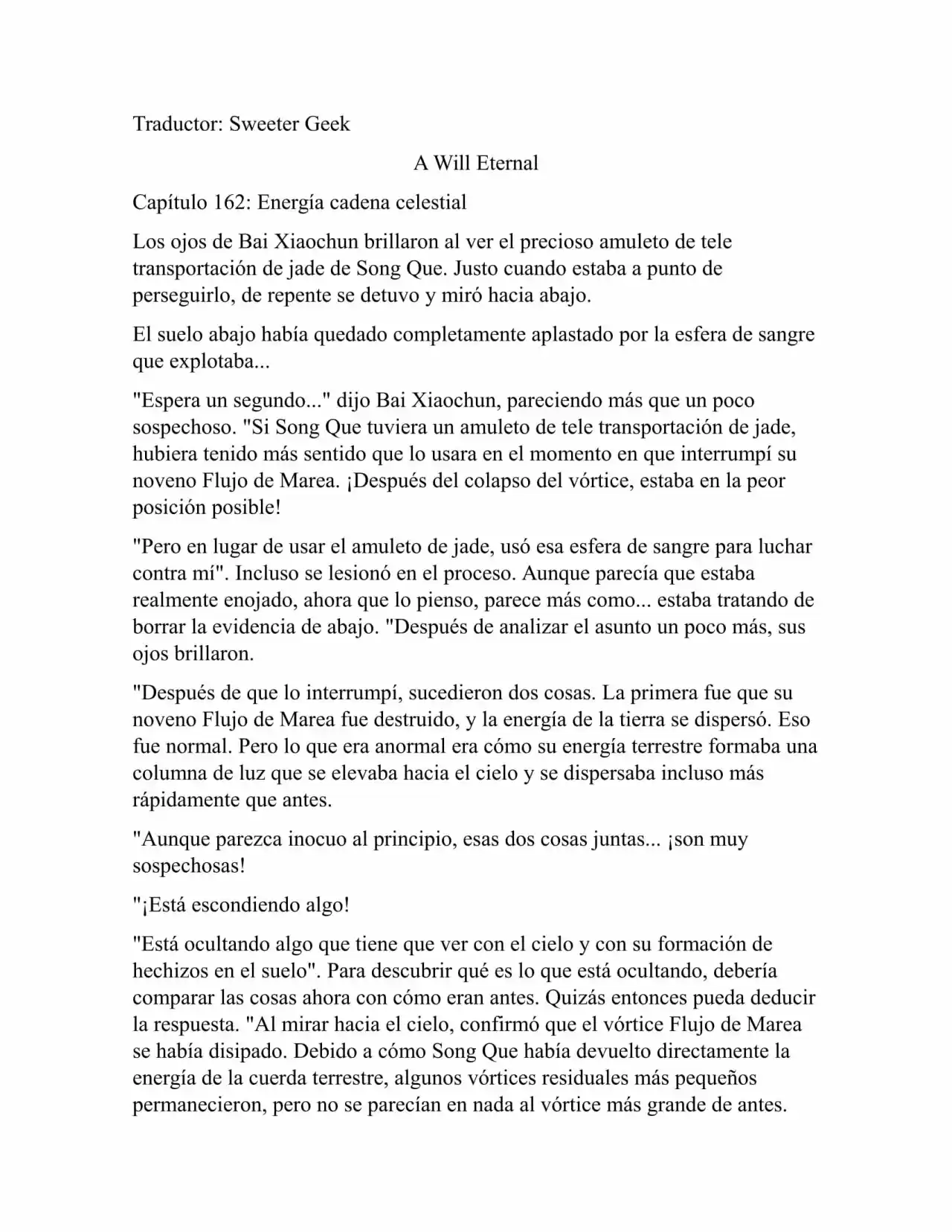 A Will Eternal (Novela) - Capítulo 162 - Página 1 - LectorTMOo
