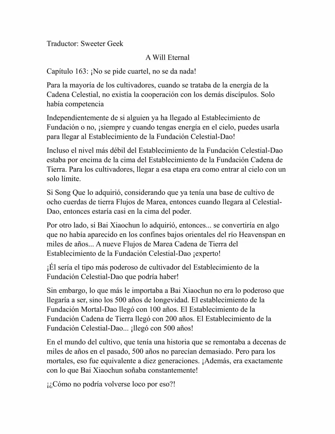A Will Eternal (Novela) - Capítulo 163 - Página 1 - LectorTMOo