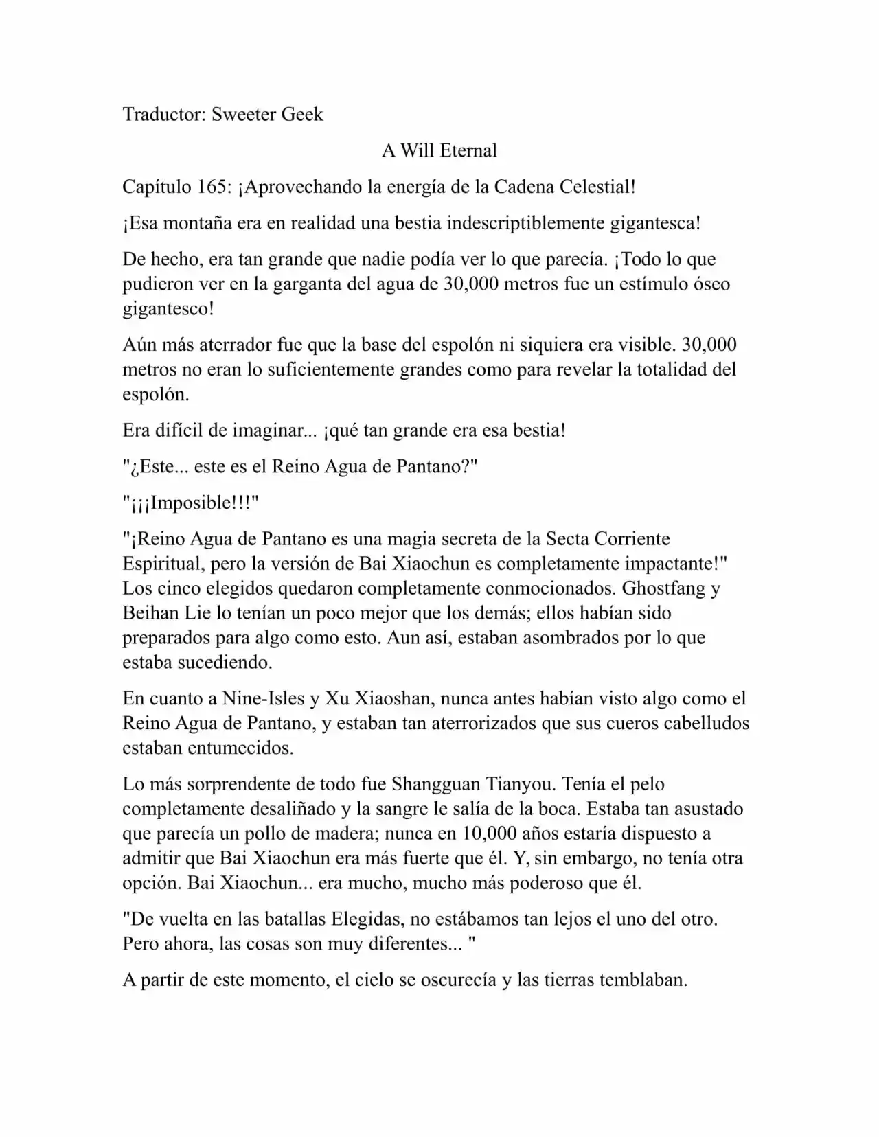 A Will Eternal (Novela) - Capítulo 165 - Página 1 - LectorTMOo