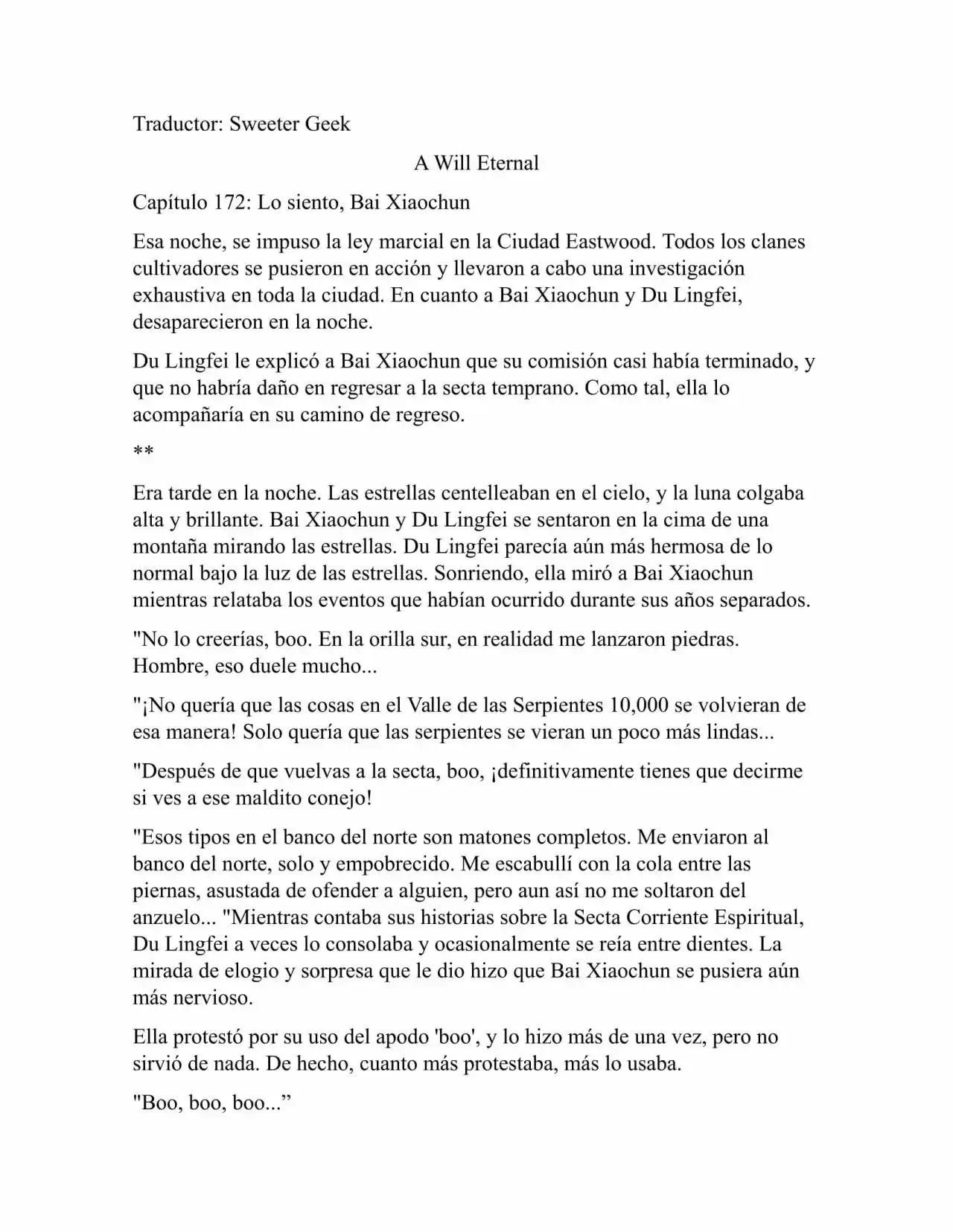A Will Eternal (Novela) - Capítulo 172 - Página 1 - LectorTMOo