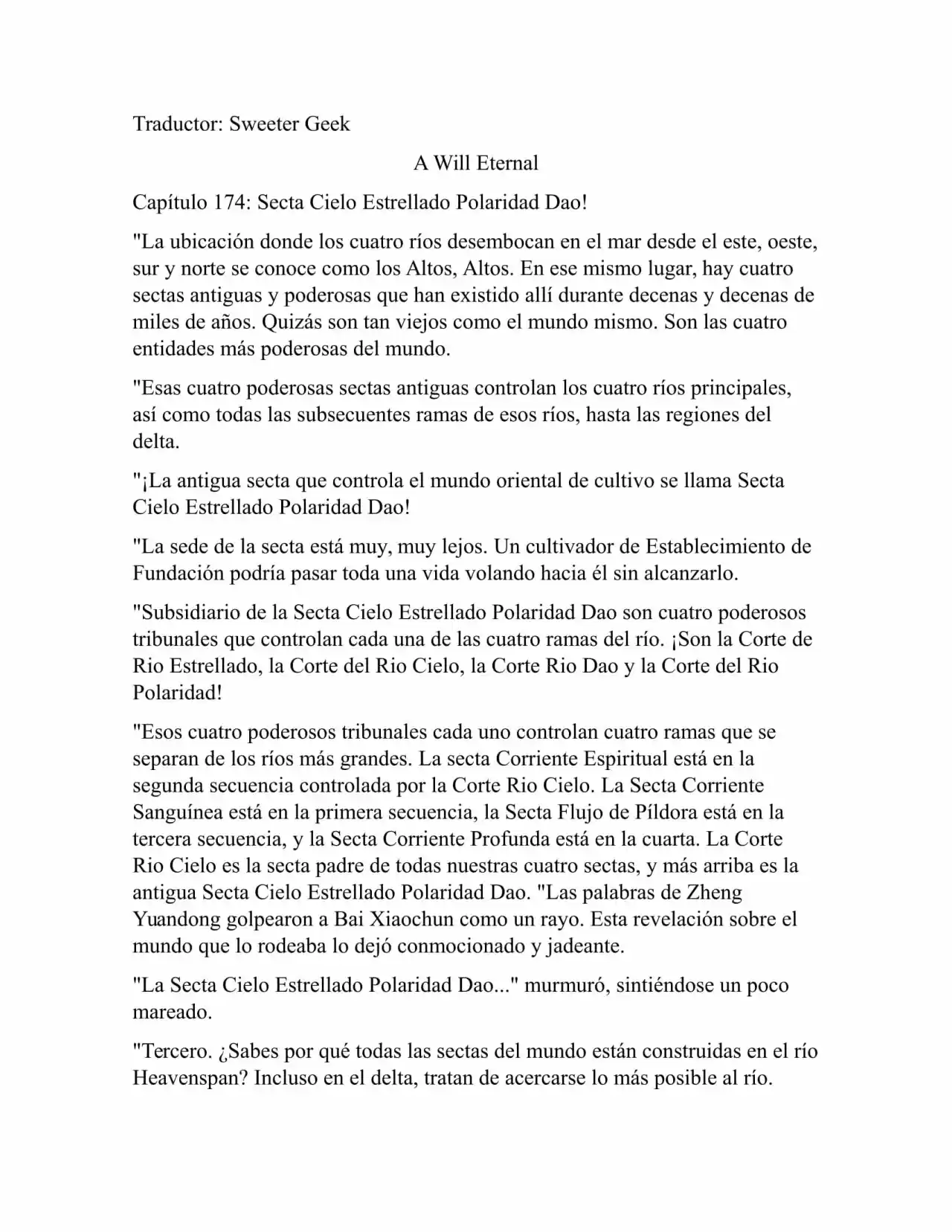 A Will Eternal (Novela) - Capítulo 174 - Página 1 - LectorTMOo