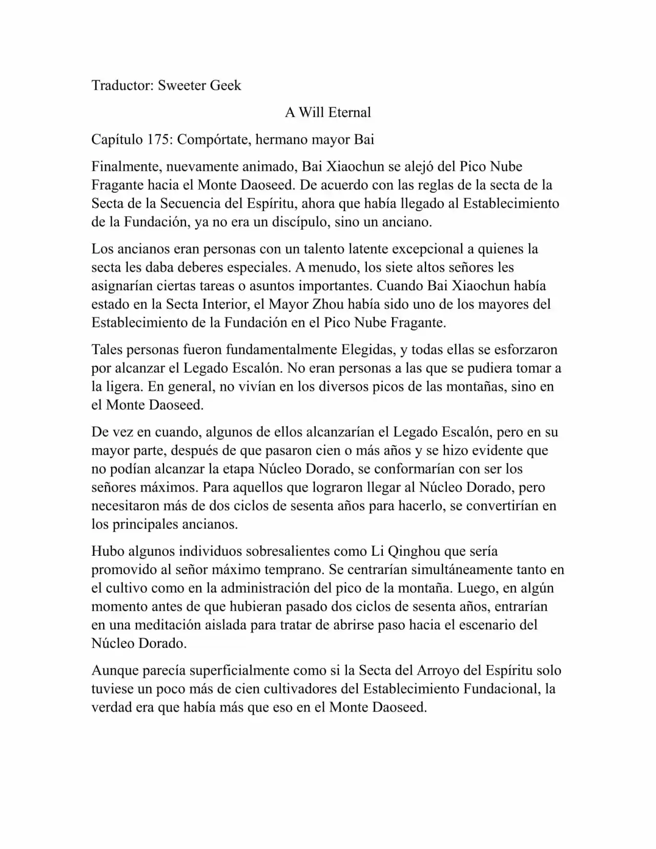 A Will Eternal (Novela) - Capítulo 175 - Página 1 - LectorTMOo