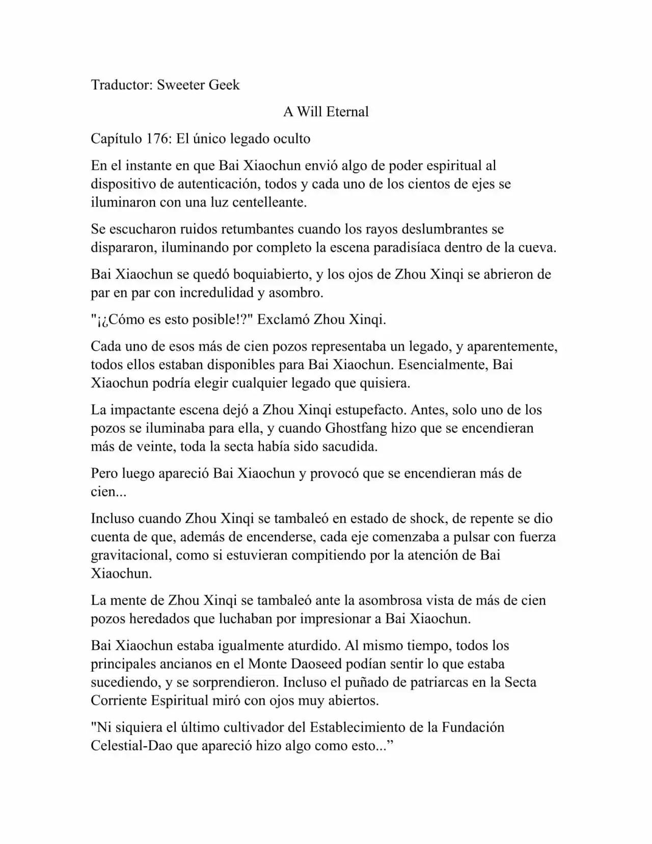 A Will Eternal (Novela) - Capítulo 176 - Página 1 - LectorTMOo