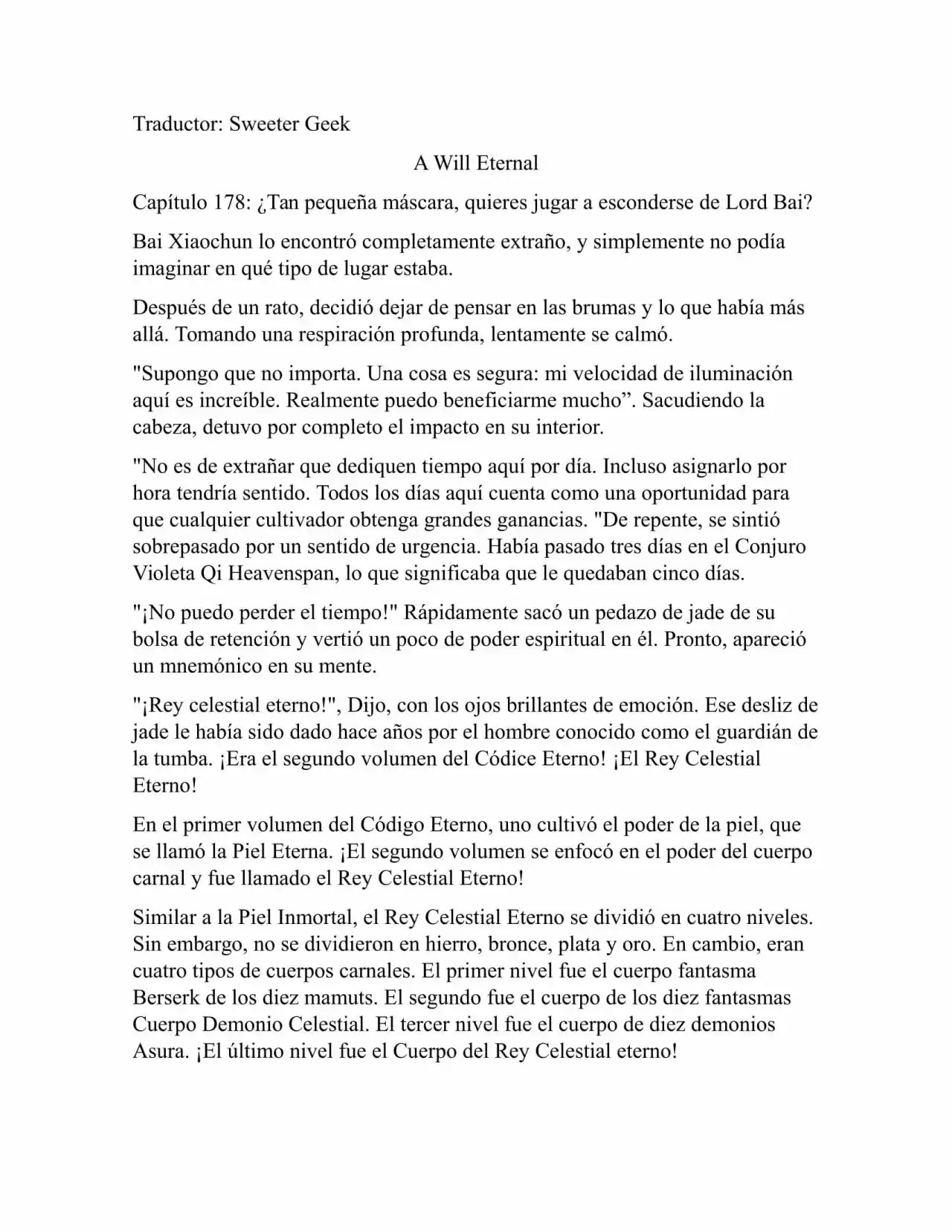 A Will Eternal (Novela) - Capítulo 178 - Página 1 - LectorTMOo