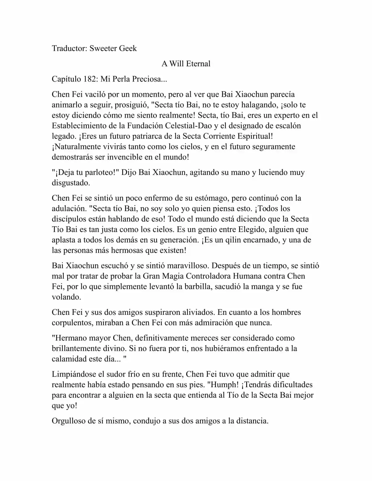 A Will Eternal (Novela) - Capítulo 182 - Página 1 - LectorTMOo
