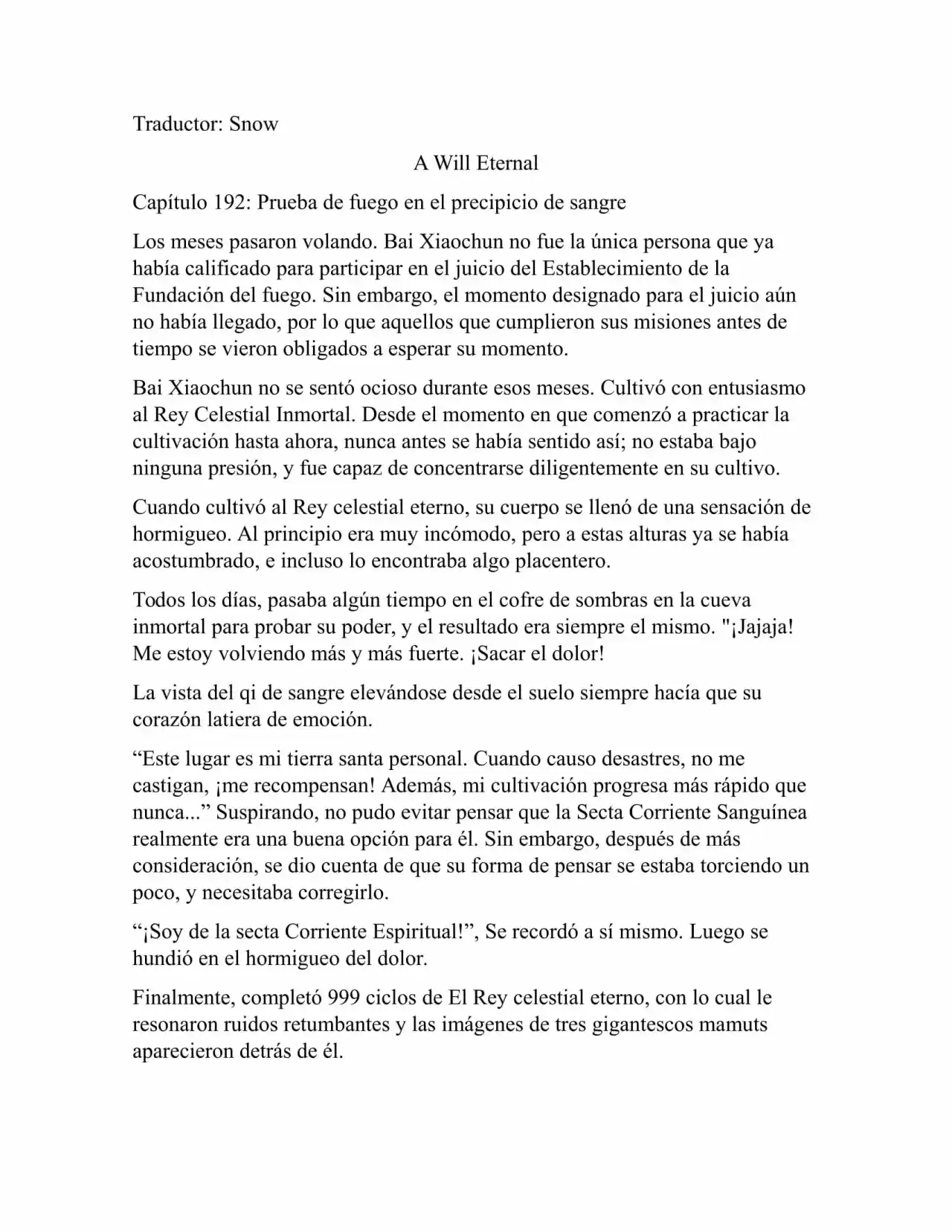 A Will Eternal (Novela) - Capítulo 192 - Página 1 - LectorTMOo