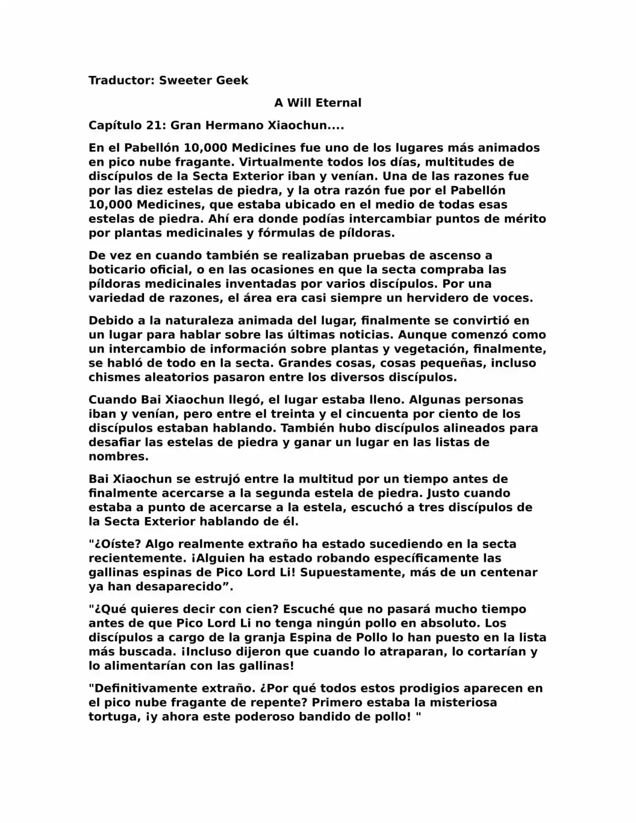 A Will Eternal (Novela) - Capítulo 21 - Página 1 - LectorTMOo