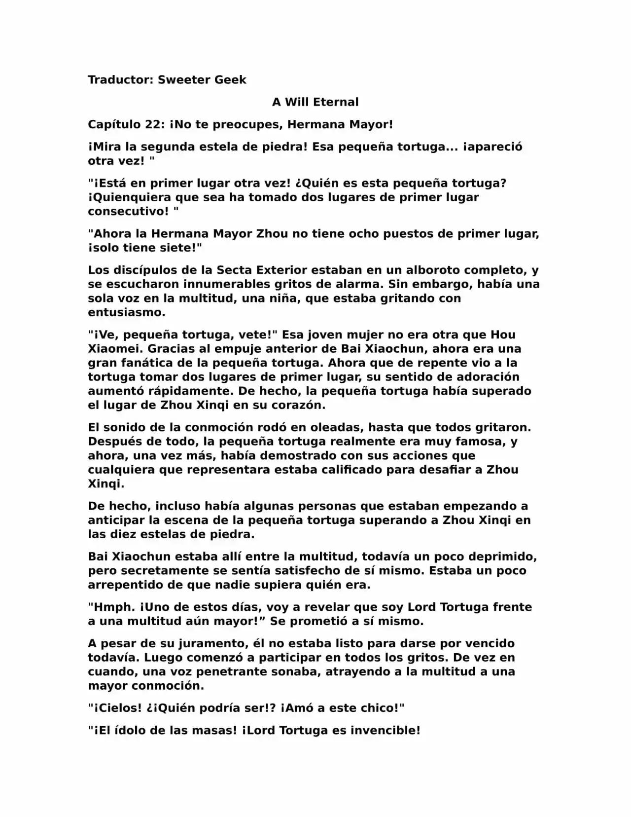 A Will Eternal (Novela) - Capítulo 22 - Página 1 - LectorTMOo