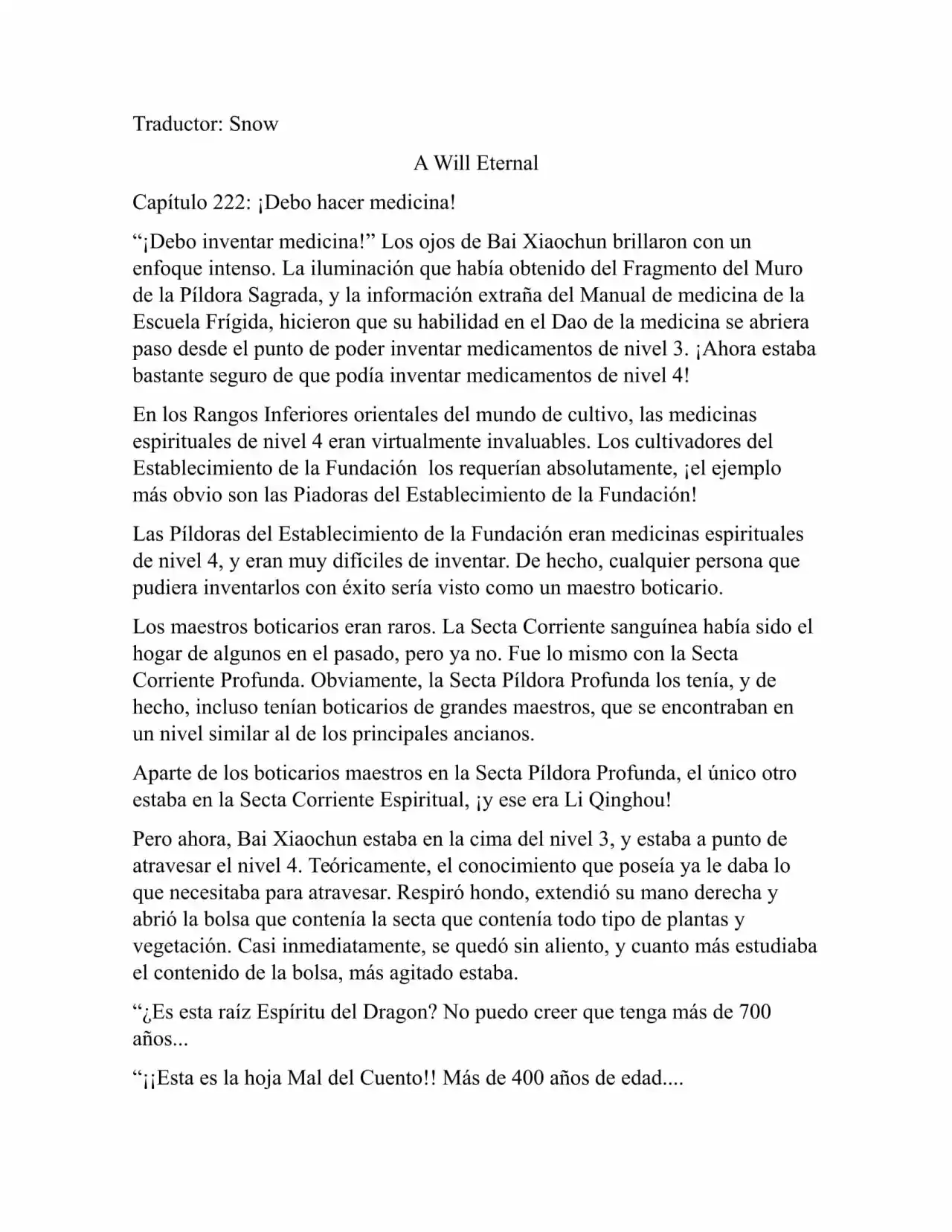 A Will Eternal (Novela) - Capítulo 222 - Página 1 - LectorTMOo