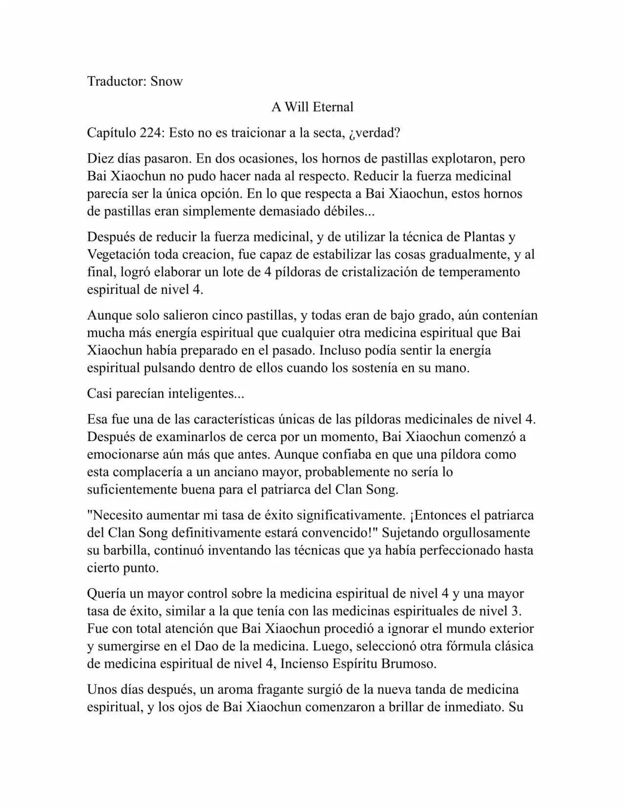 A Will Eternal (Novela) - Capítulo 224 - Página 1 - LectorTMOo