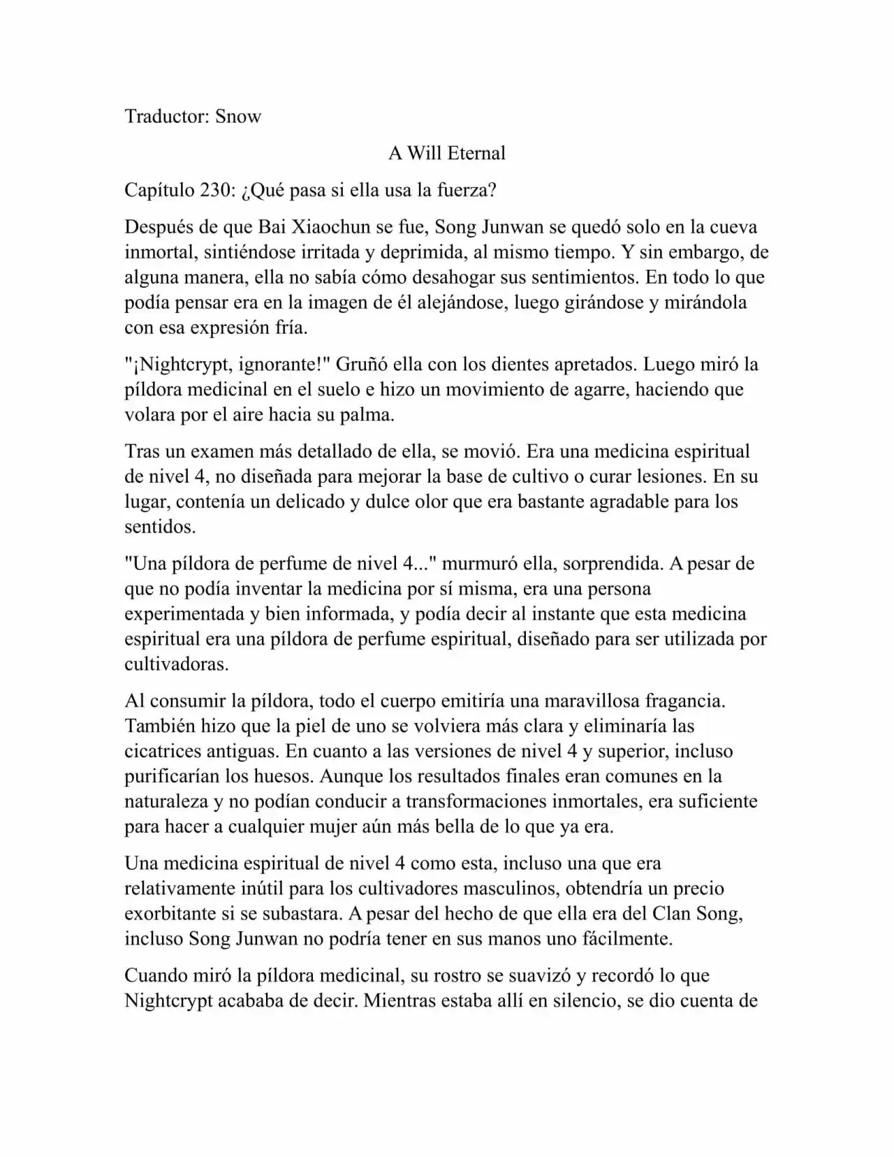 A Will Eternal (Novela) - Capítulo 230 - Página 1 - LectorTMOo