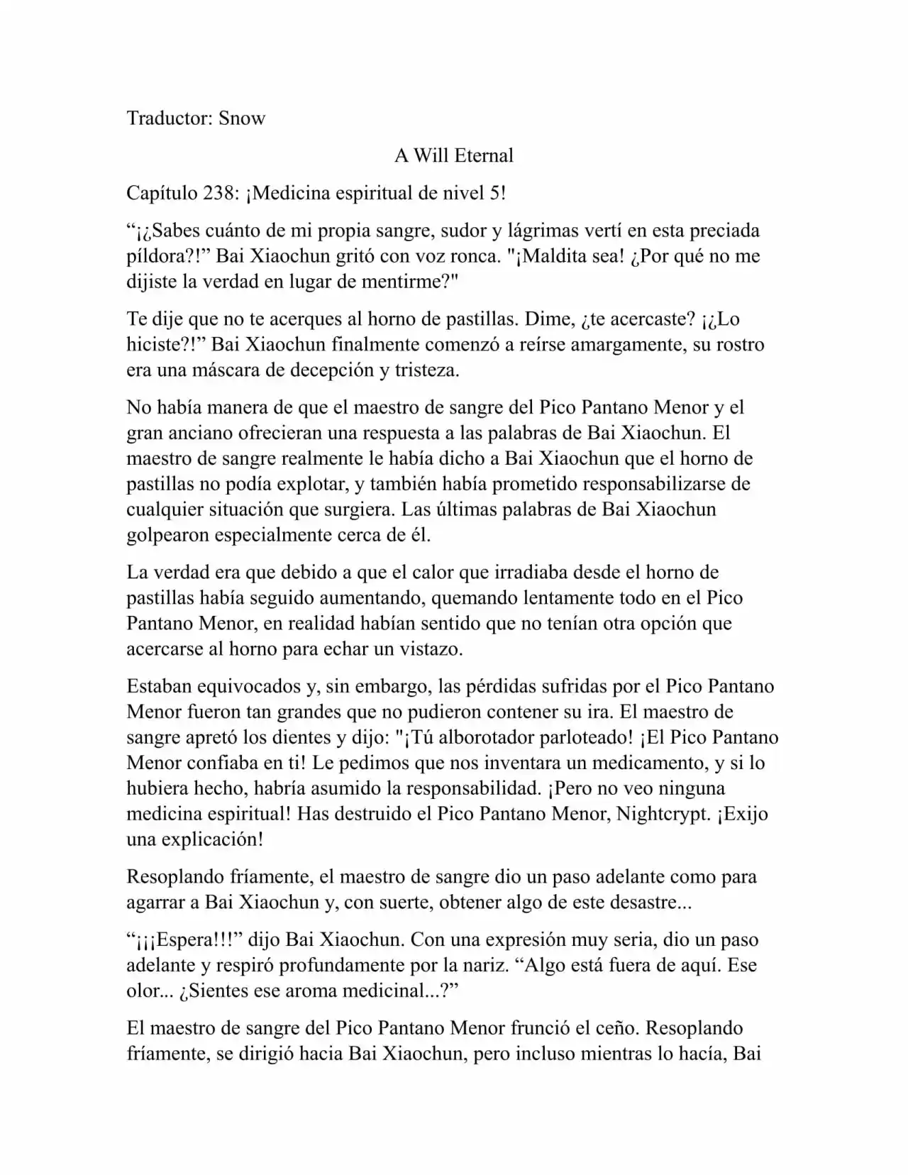A Will Eternal (Novela) - Capítulo 238 - Página 1 - LectorTMOo