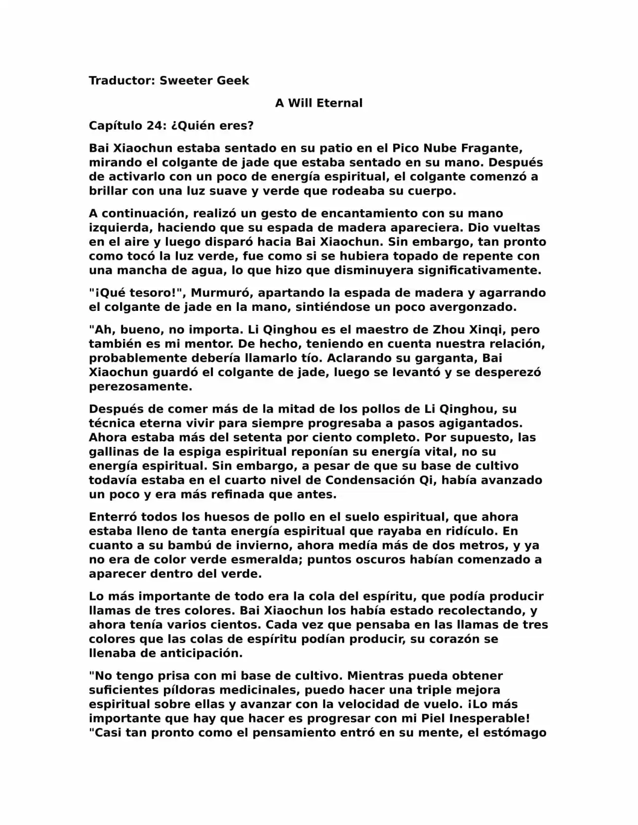 A Will Eternal (Novela) - Capítulo 24 - Página 1 - LectorTMOo