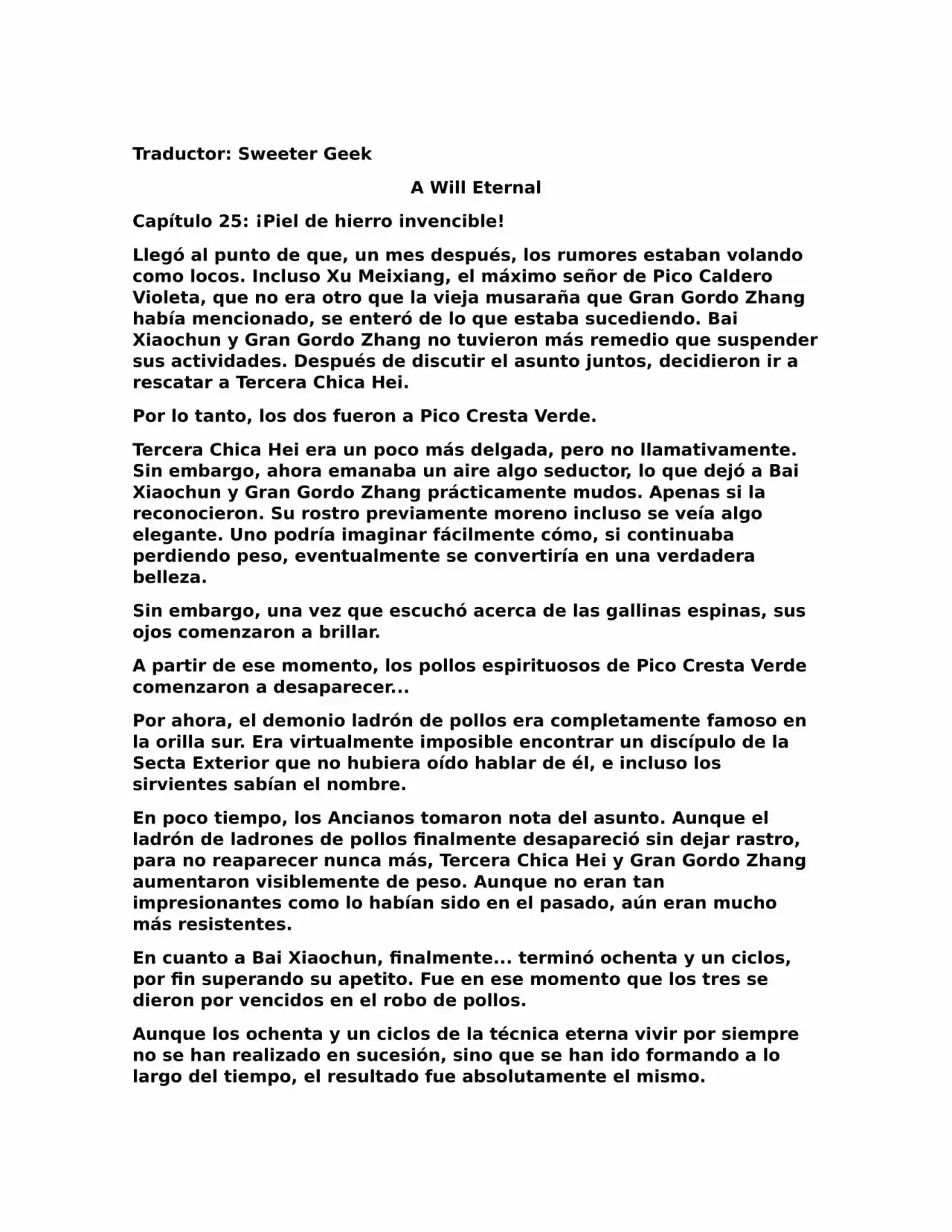 A Will Eternal (Novela) - Capítulo 25 - Página 1 - LectorTMOo