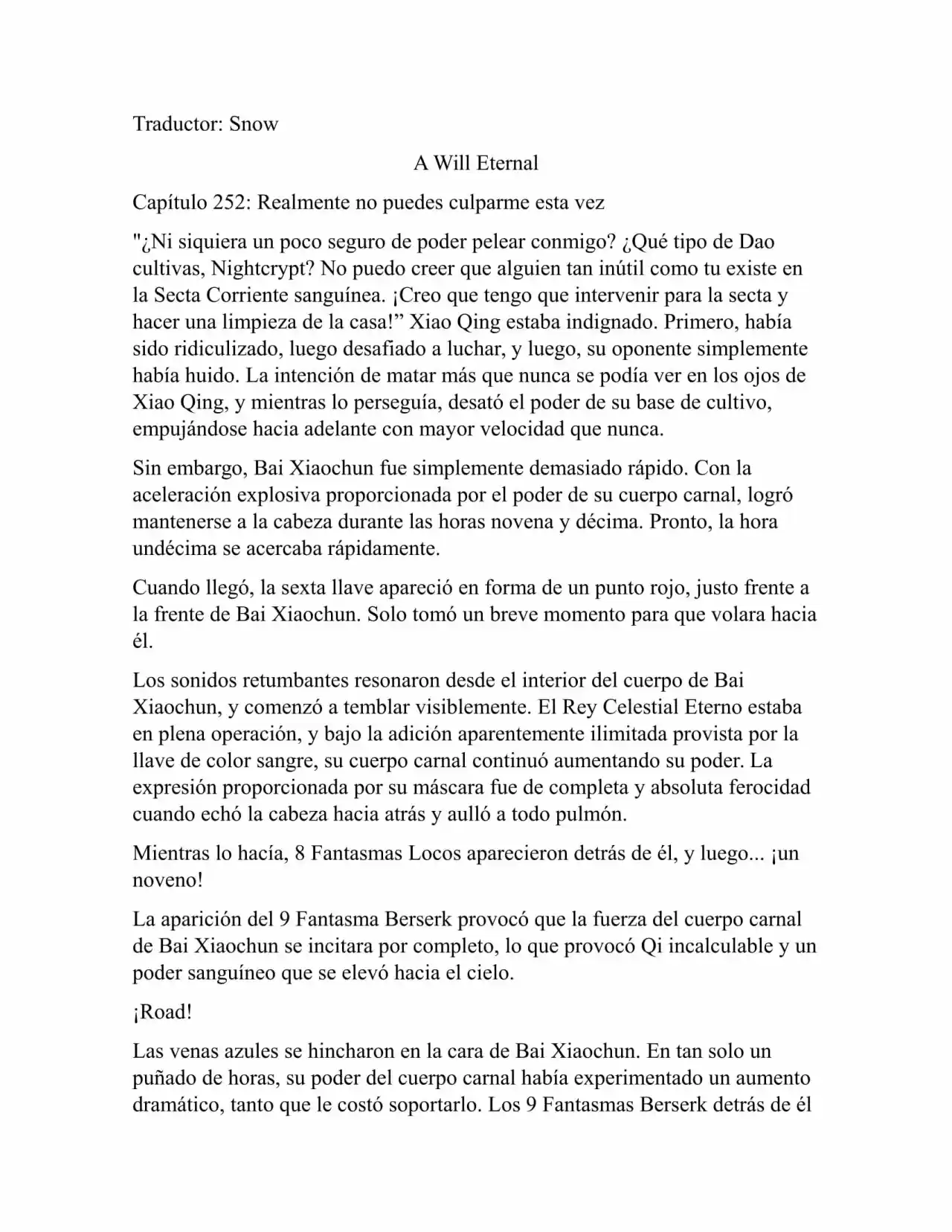 A Will Eternal (Novela) - Capítulo 252 - Página 1 - LectorTMOo