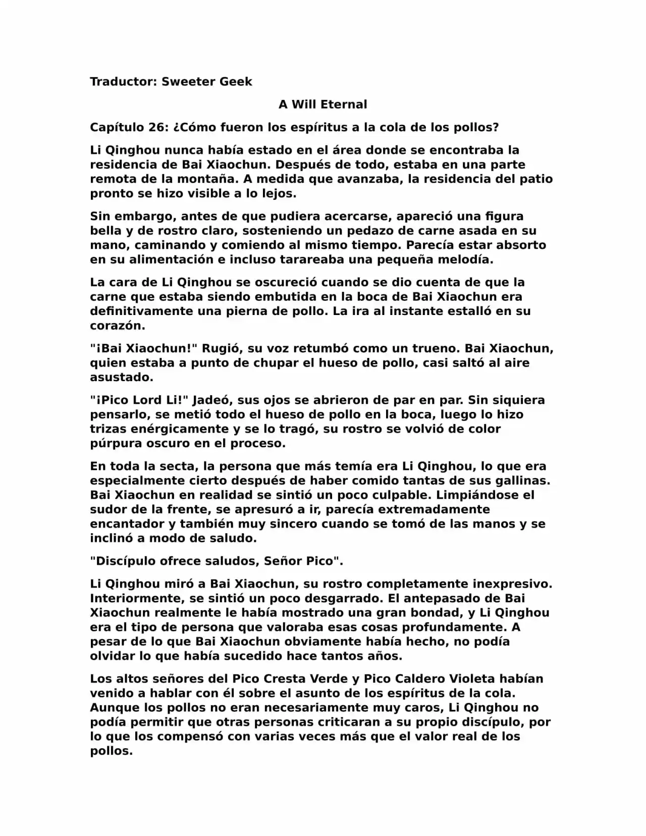 A Will Eternal (Novela) - Capítulo 26 - Página 1 - LectorTMOo