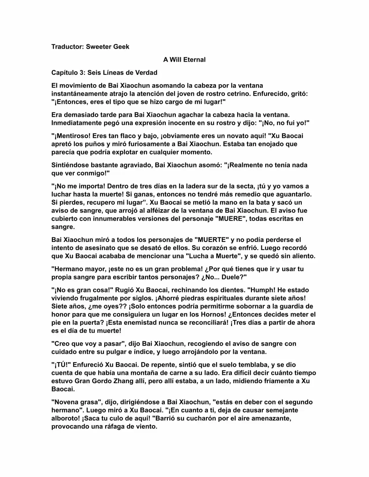 A Will Eternal (Novela) - Capítulo 3 - Página 1 - LectorTMOo