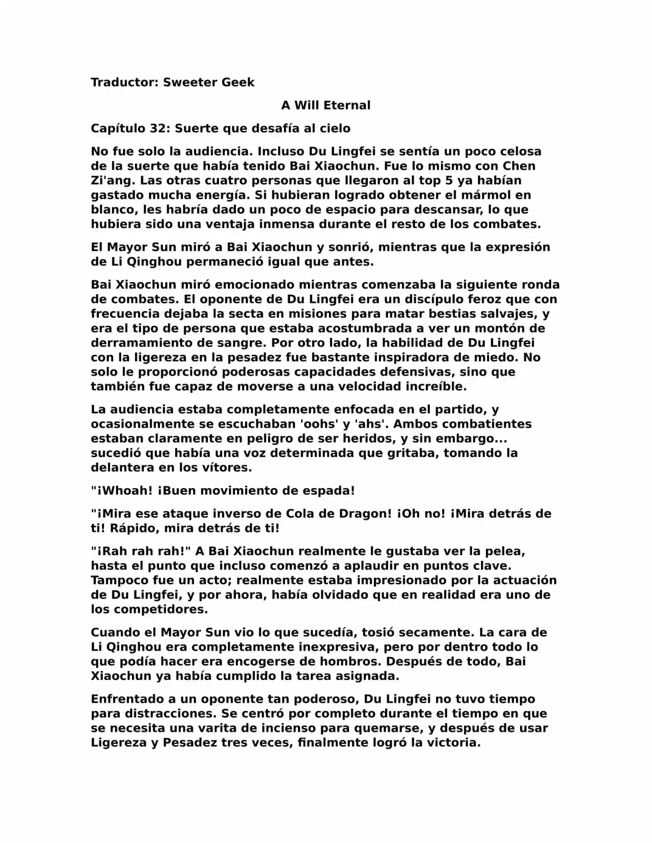 A Will Eternal (Novela) - Capítulo 32 - Página 1 - LectorTMOo