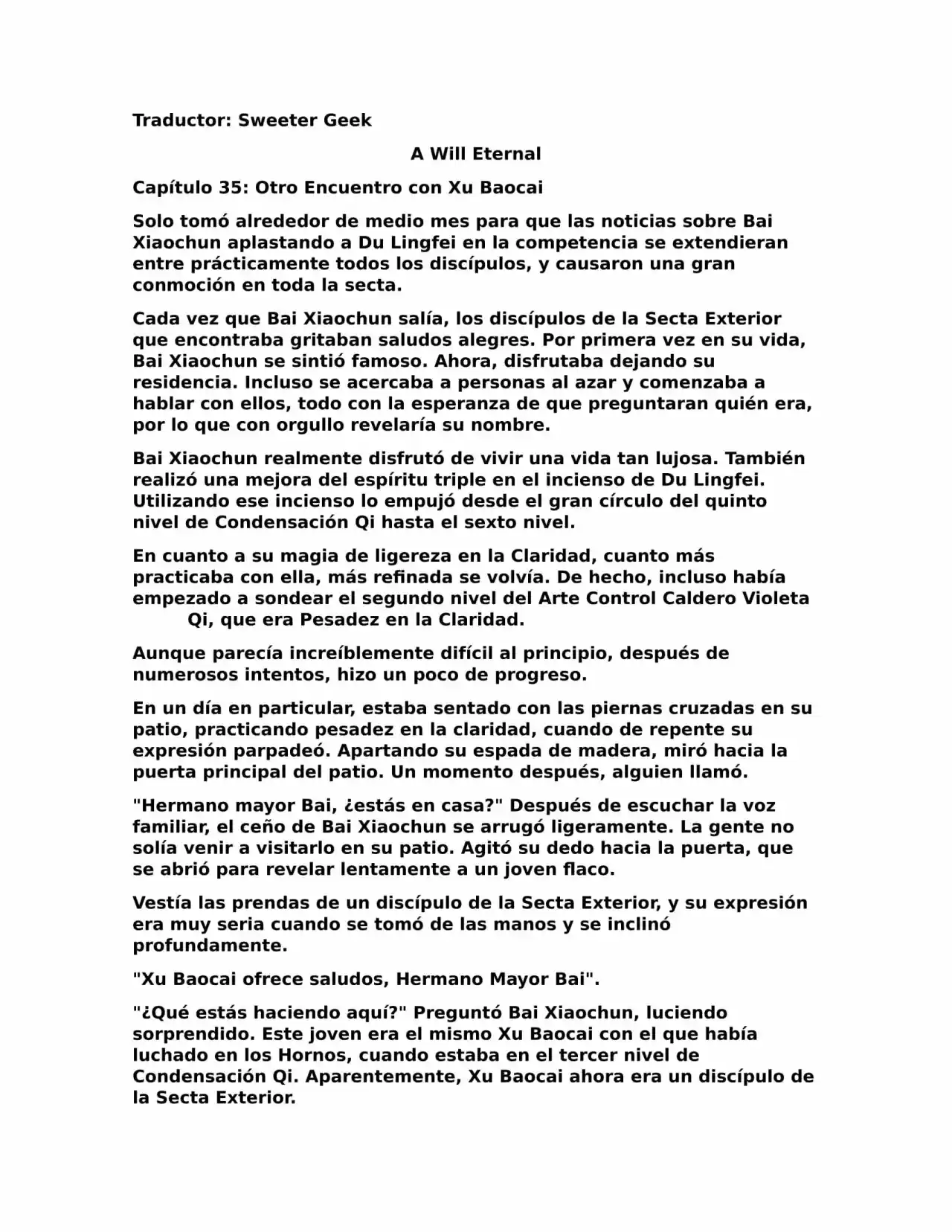 A Will Eternal (Novela) - Capítulo 35 - Página 1 - LectorTMOo