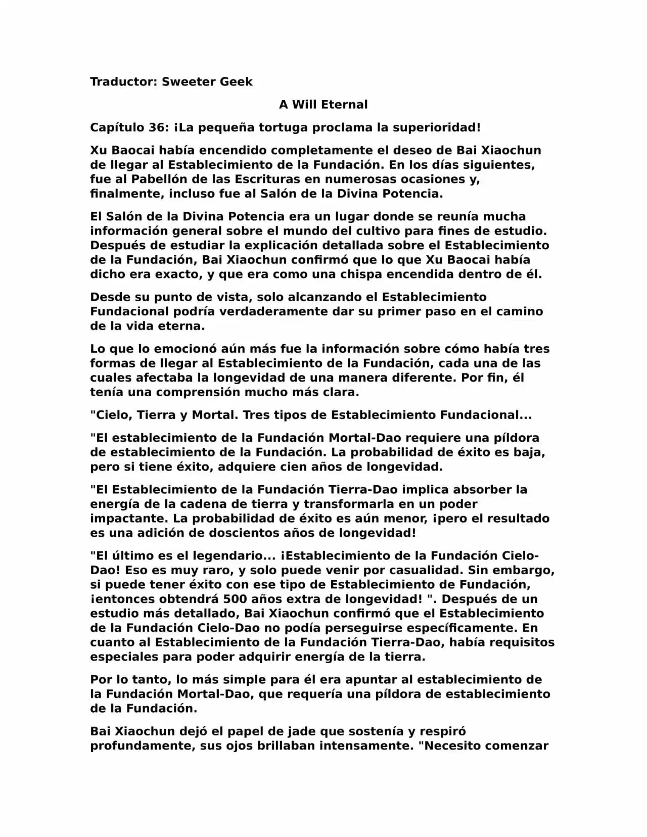 A Will Eternal (Novela) - Capítulo 36 - Página 1 - LectorTMOo