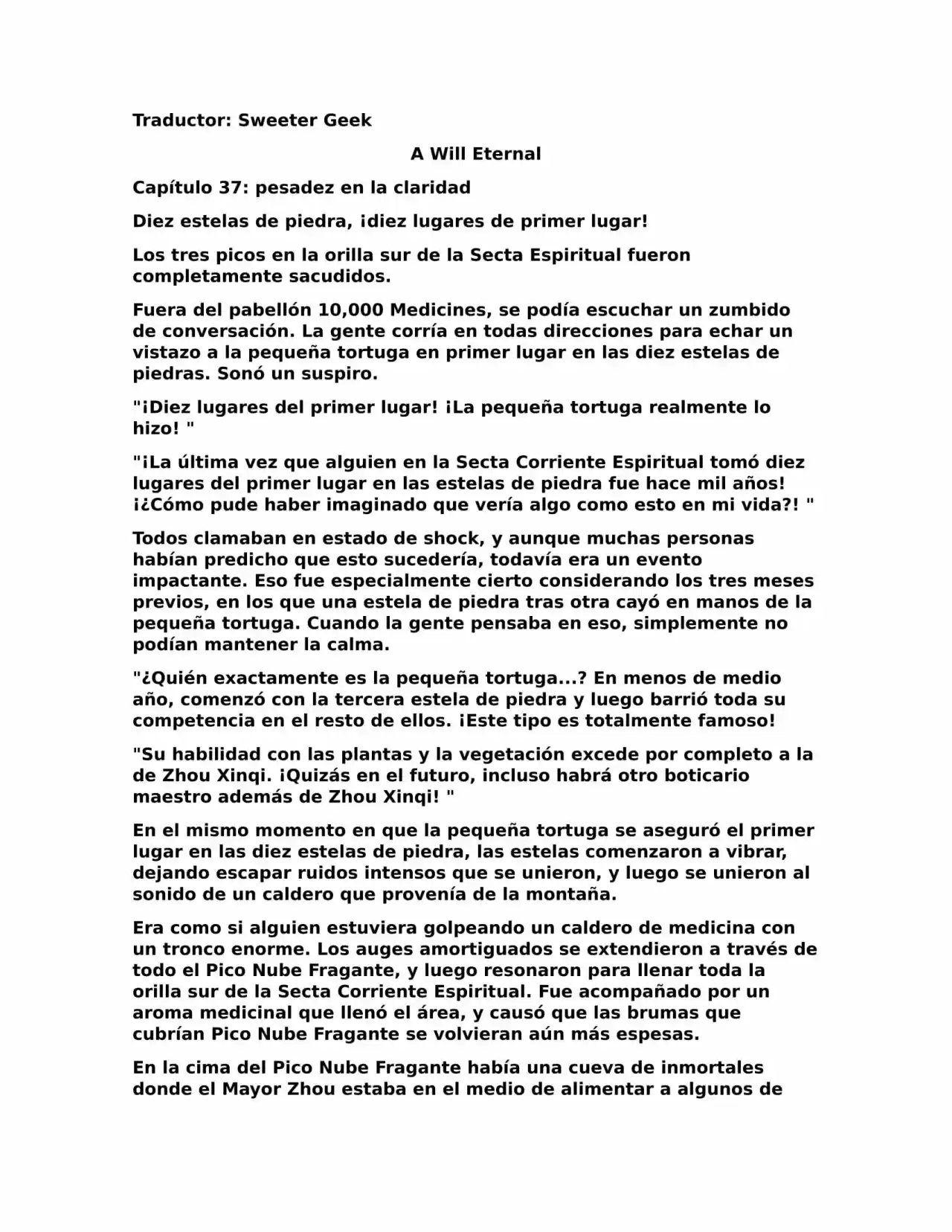A Will Eternal (Novela) - Capítulo 37 - Página 1 - LectorTMOo