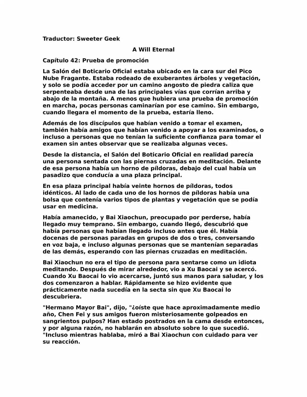 A Will Eternal (Novela) - Capítulo 42 - Página 1 - LectorTMOo