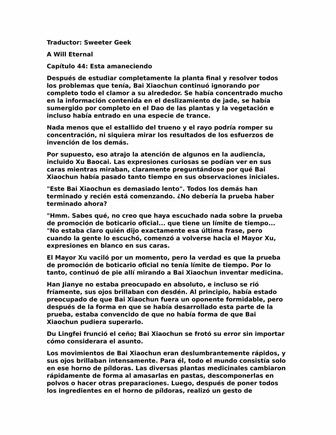 A Will Eternal (Novela) - Capítulo 44 - Página 1 - LectorTMOo