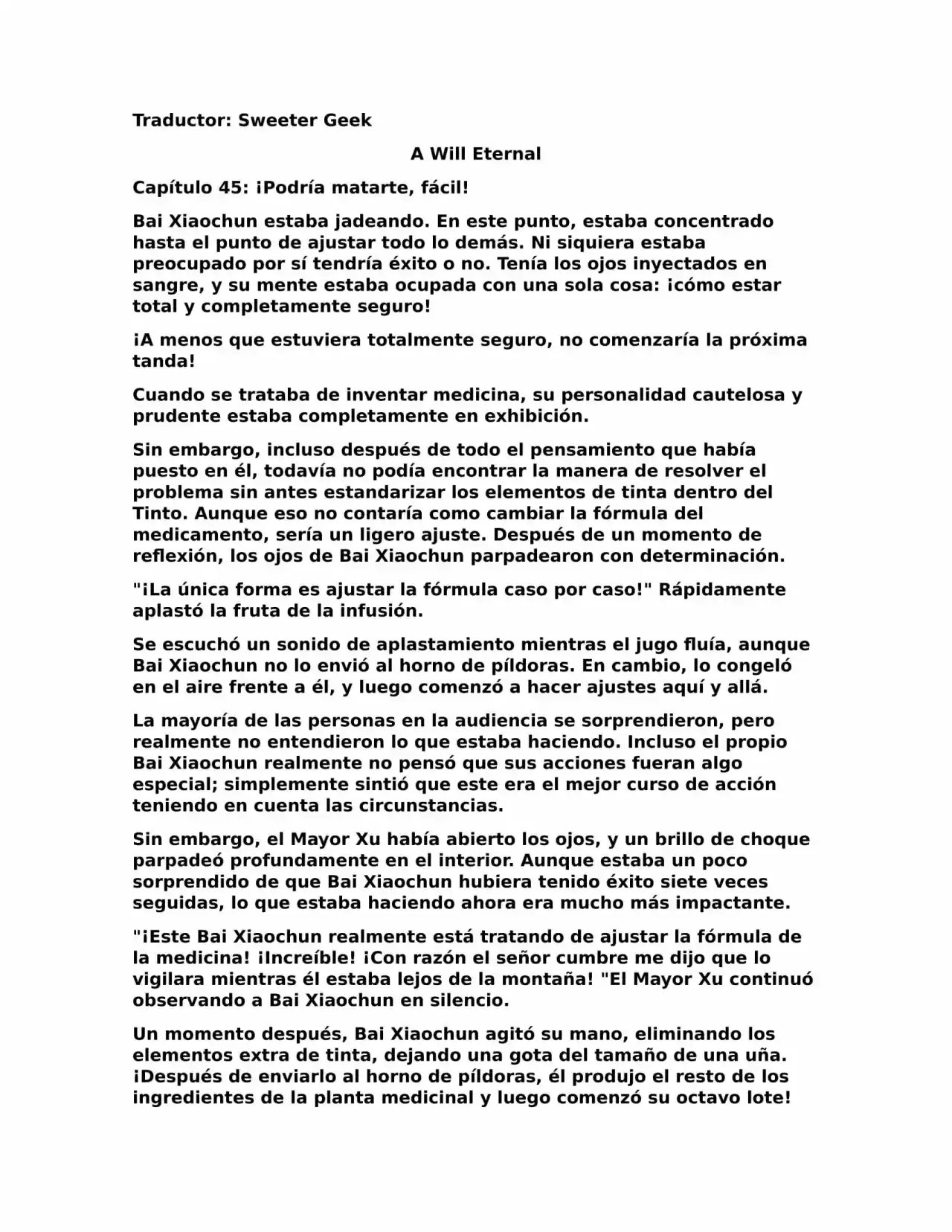 A Will Eternal (Novela) - Capítulo 45 - Página 1 - LectorTMOo