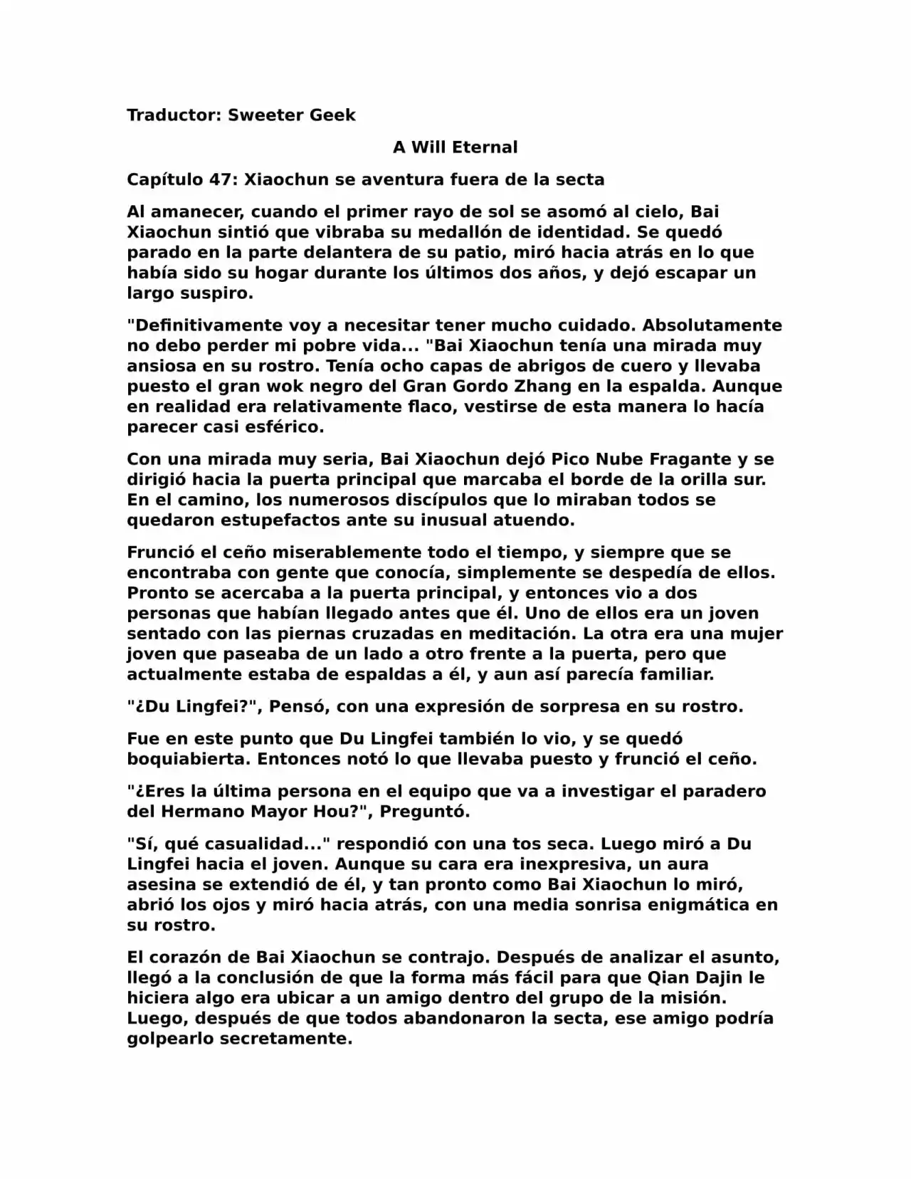 A Will Eternal (Novela) - Capítulo 47 - Página 1 - LectorTMOo
