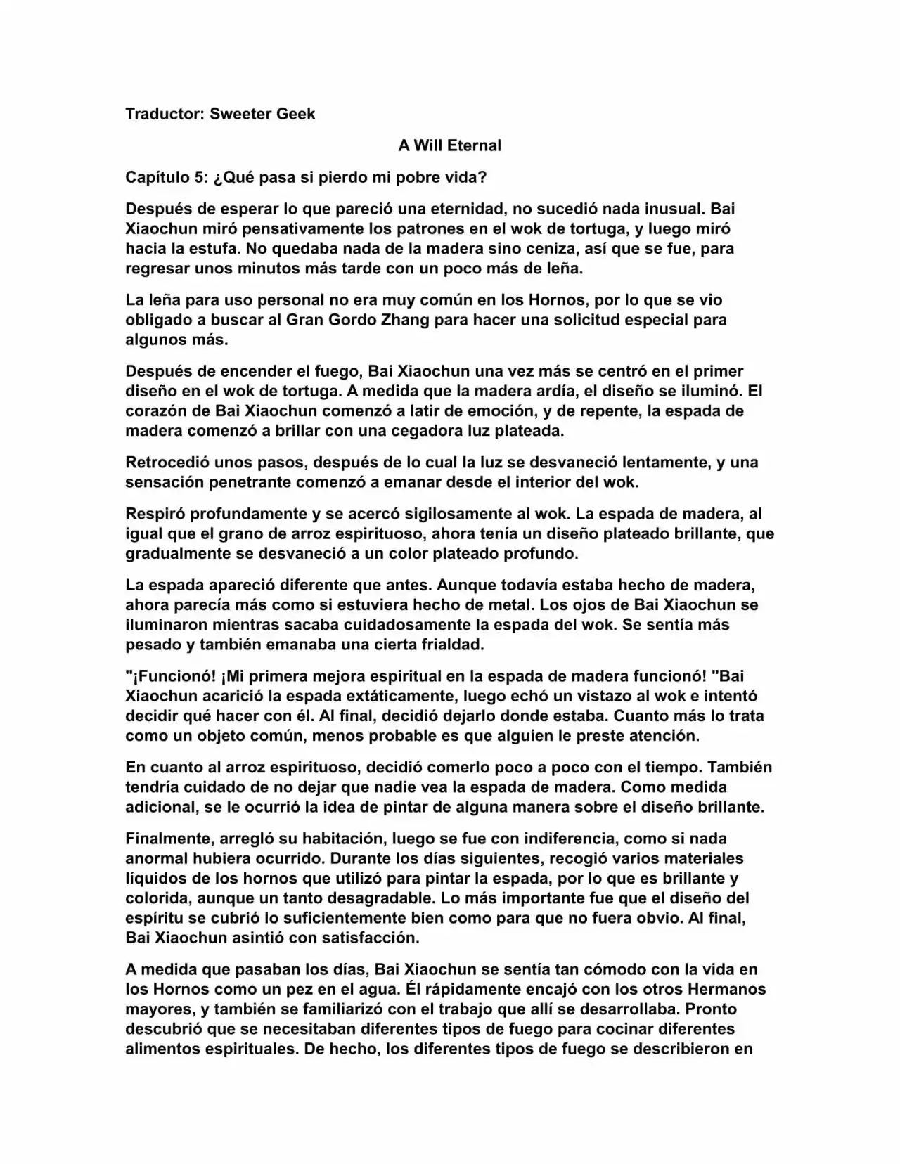 A Will Eternal (Novela) - Capítulo 5 - Página 1 - LectorTMOo