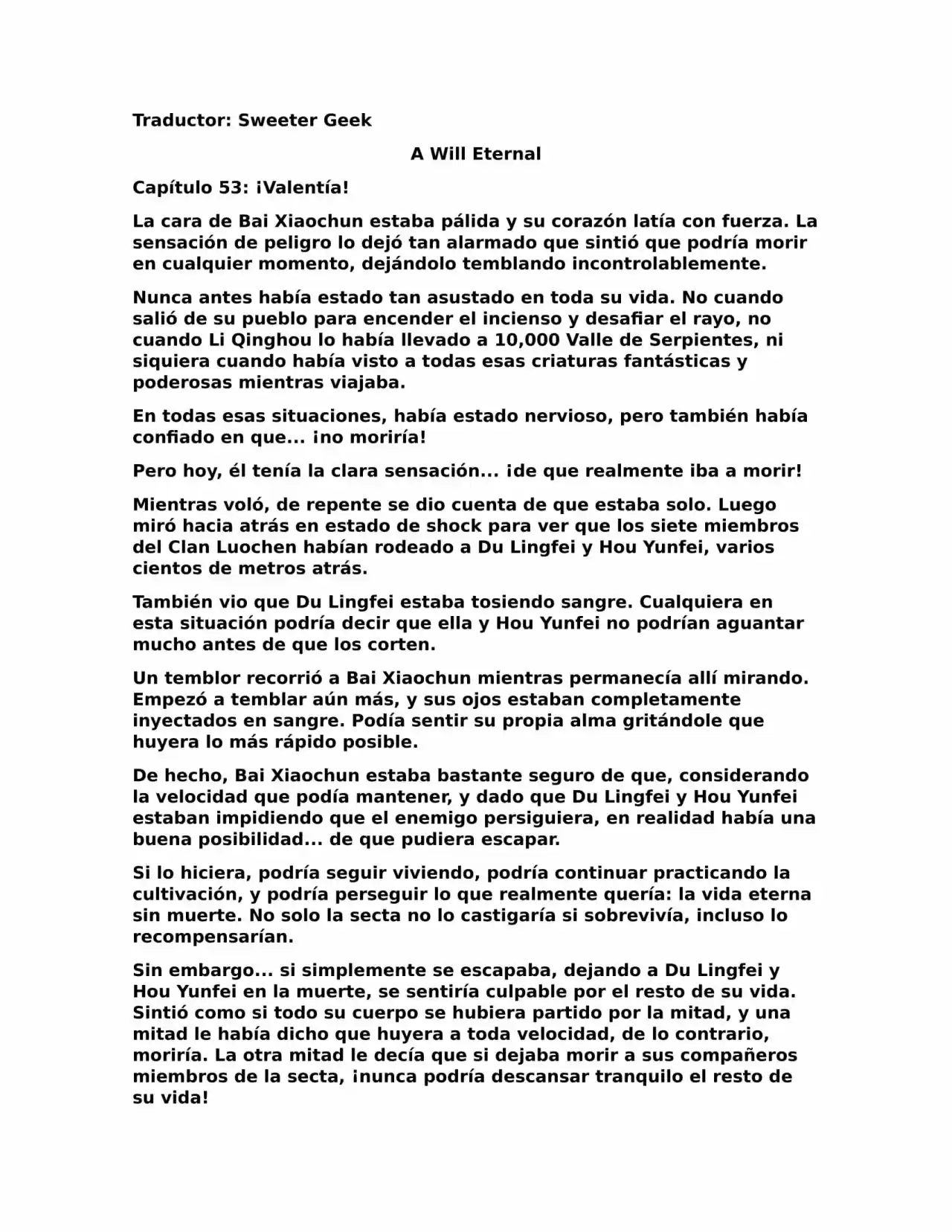 A Will Eternal (Novela) - Capítulo 53 - Página 1 - LectorTMOo