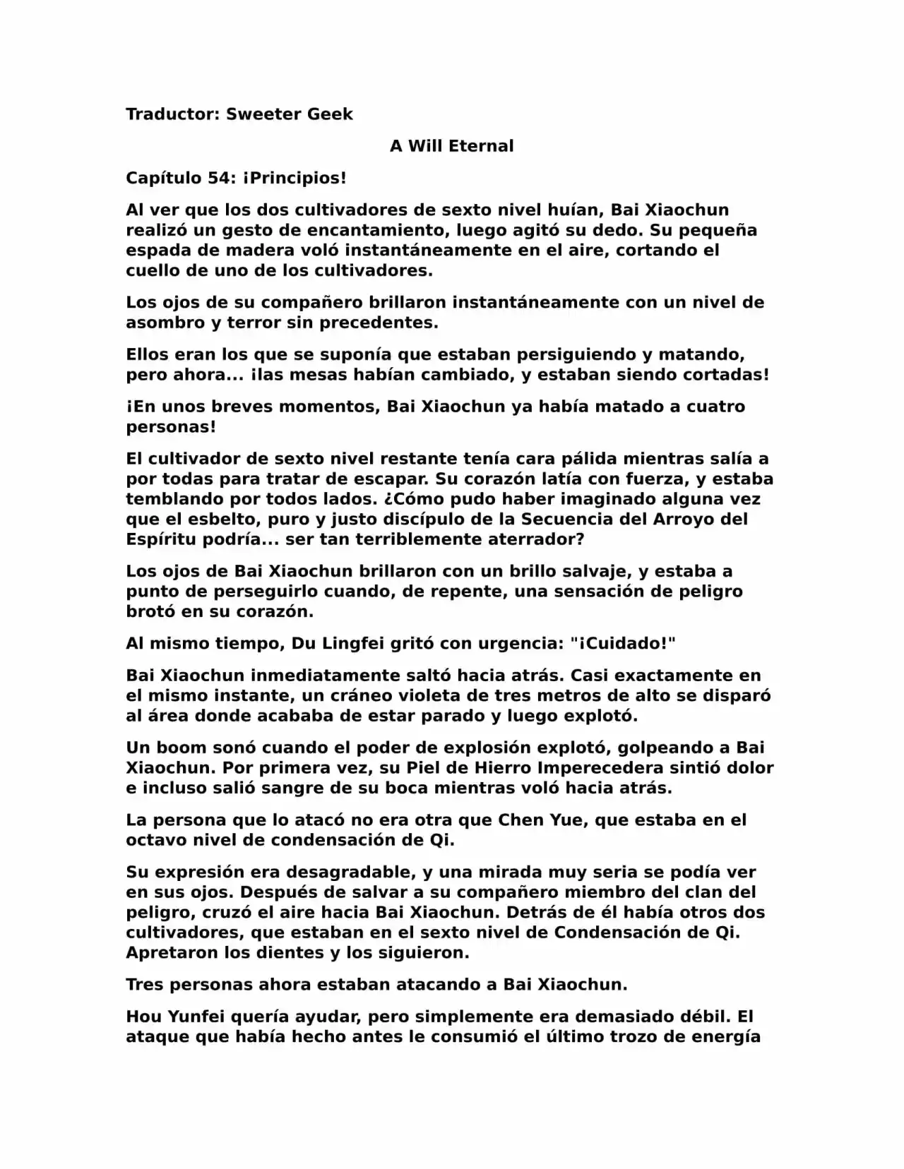 A Will Eternal (Novela) - Capítulo 54 - Página 1 - LectorTMOo
