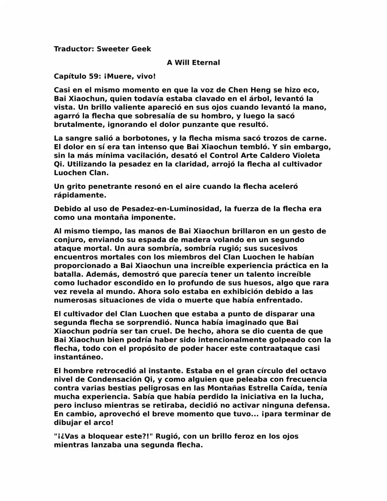 A Will Eternal (Novela) - Capítulo 59 - Página 1 - LectorTMOo