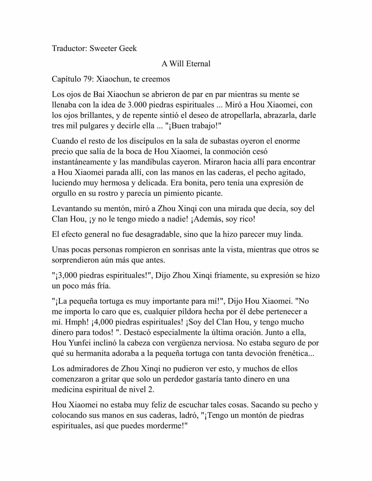 A Will Eternal (Novela) - Capítulo 79 - Página 1 - LectorTMOo