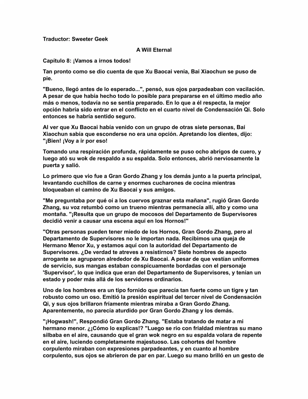 A Will Eternal (Novela) - Capítulo 8 - Página 1 - LectorTMOo