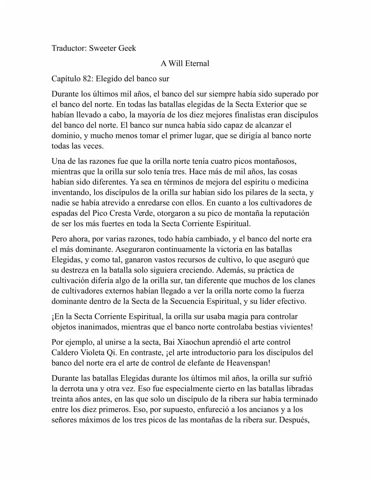 A Will Eternal (Novela) - Capítulo 82 - Página 1 - LectorTMOo