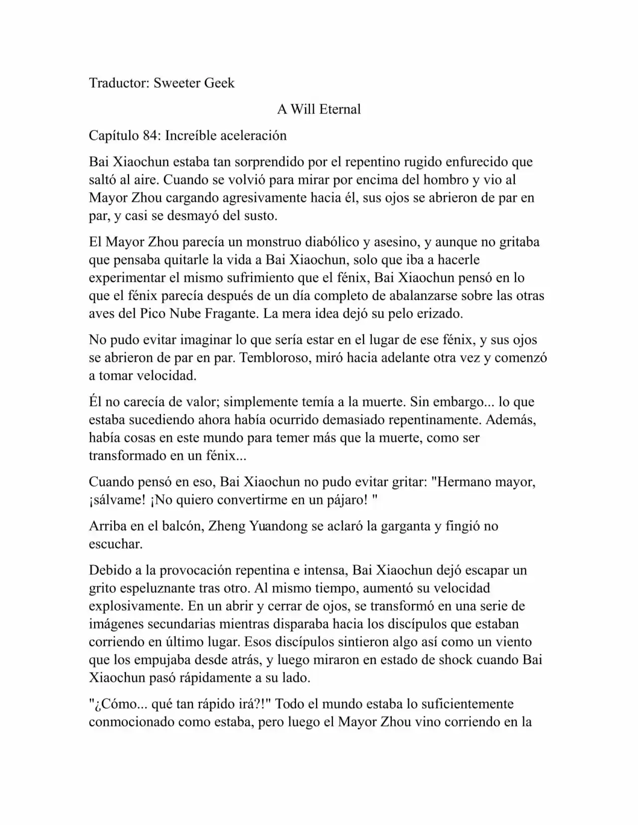 A Will Eternal (Novela) - Capítulo 84 - Página 1 - LectorTMOo
