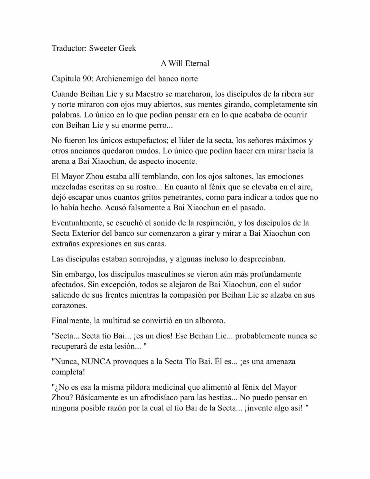 A Will Eternal (Novela) - Capítulo 90 - Página 1 - LectorTMOo