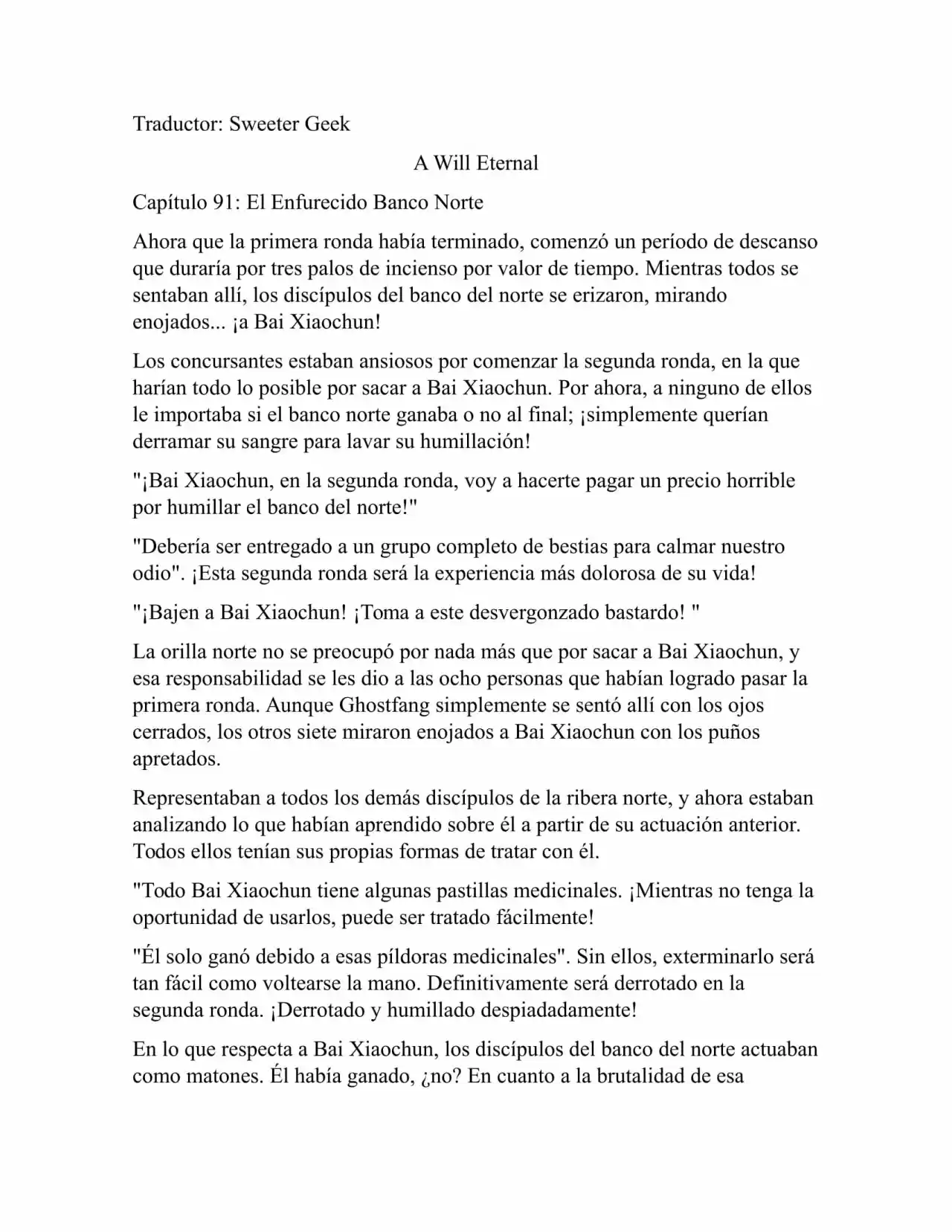 A Will Eternal (Novela) - Capítulo 91 - Página 1 - LectorTMOo